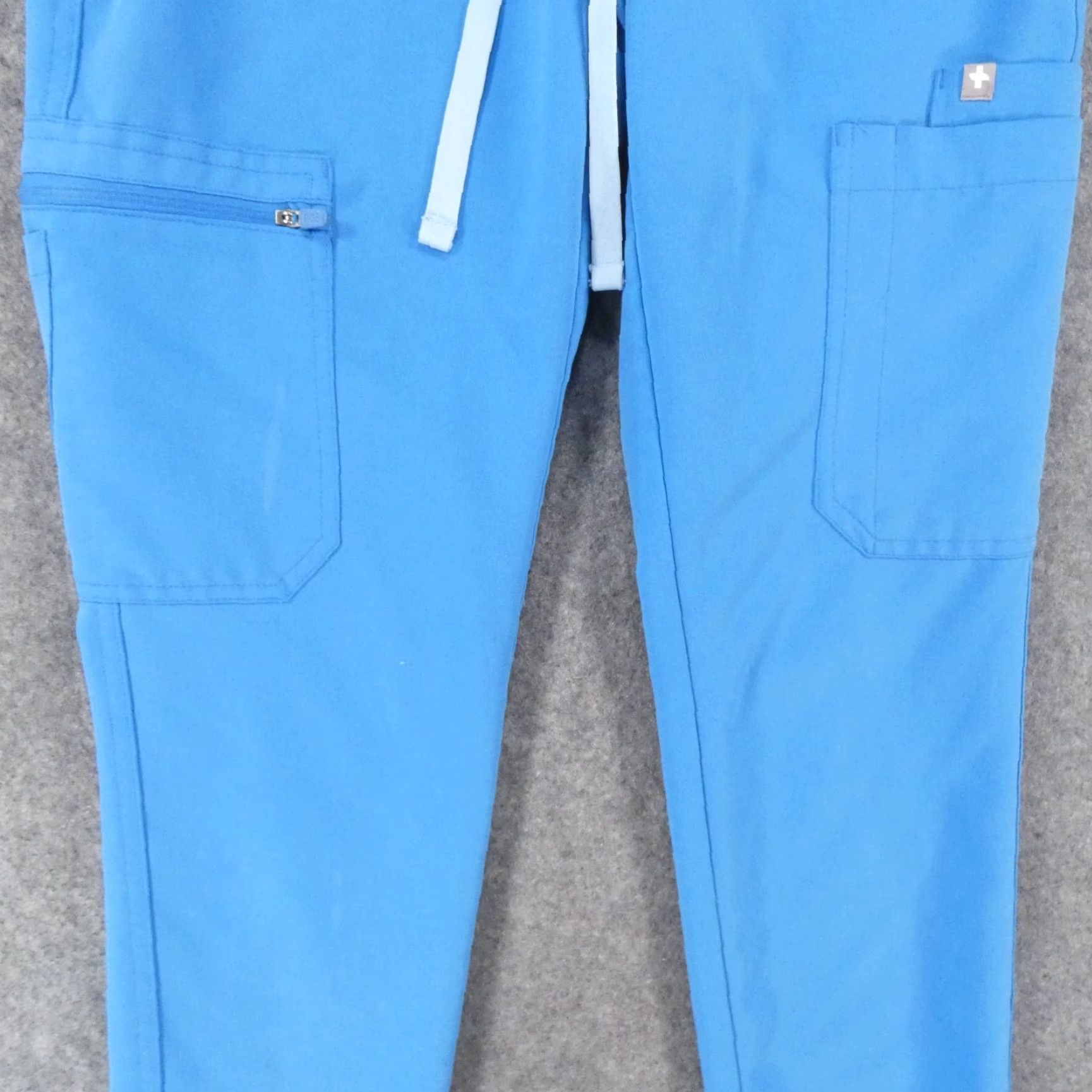 Vintage FIGS Scrub Pants Womens 2XS/P Blue Drawstring Medical Solid Size 24" / US 00 / IT 34 - 4 Thumbnail