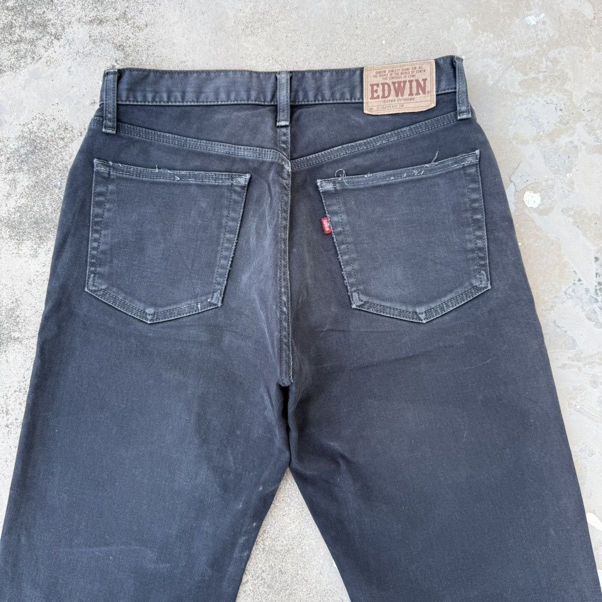 Edwin W31 Vintage Edwin Faded Black Denim Jean Pants W31x31 Size US 31 - 11 Thumbnail