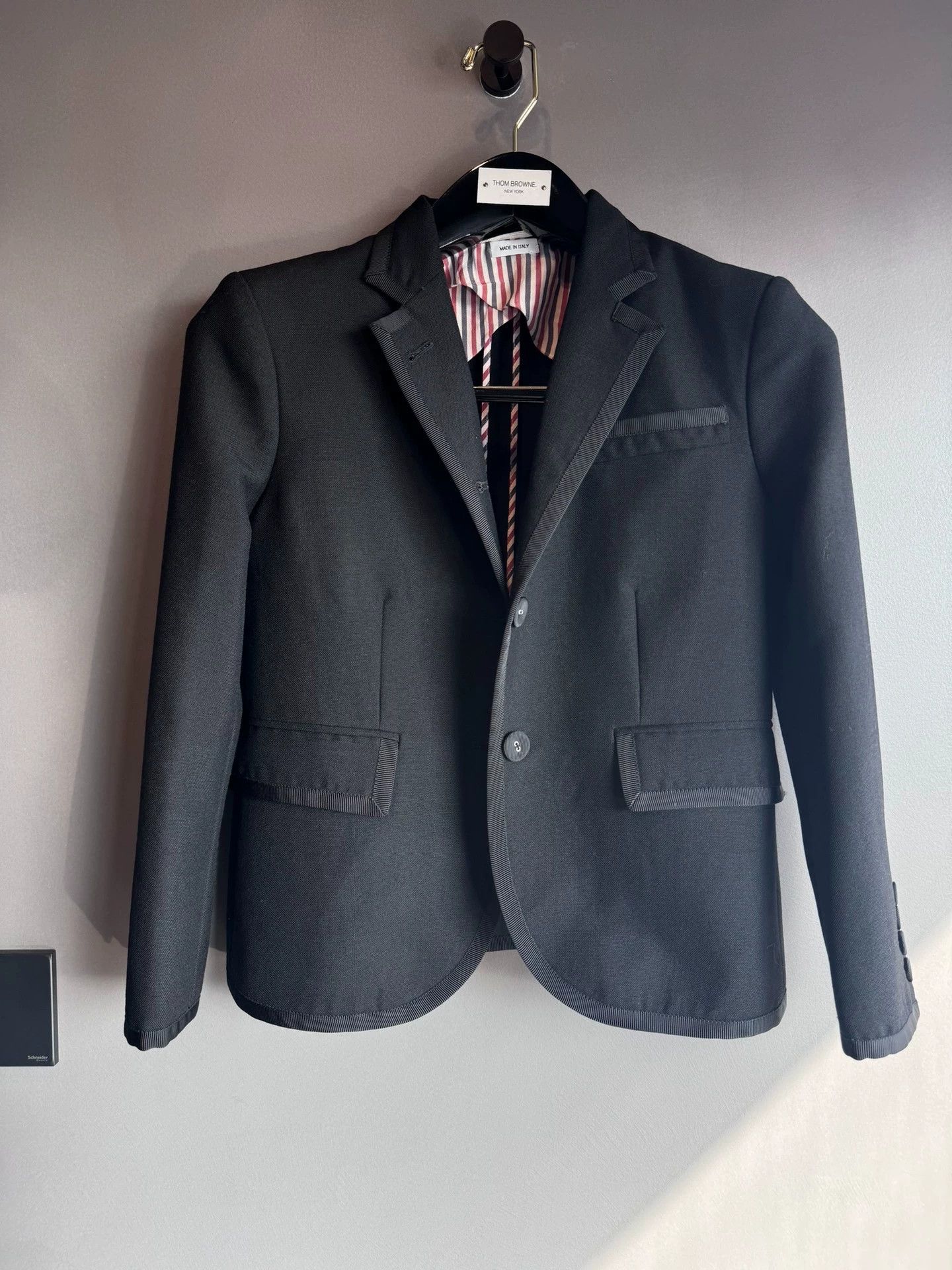 Thom Browne Thom Browne Women's Wool Suit Jacket Black Piping Size38 Size XS / US 0-2 / IT 36-38 - 1 Thumbnail