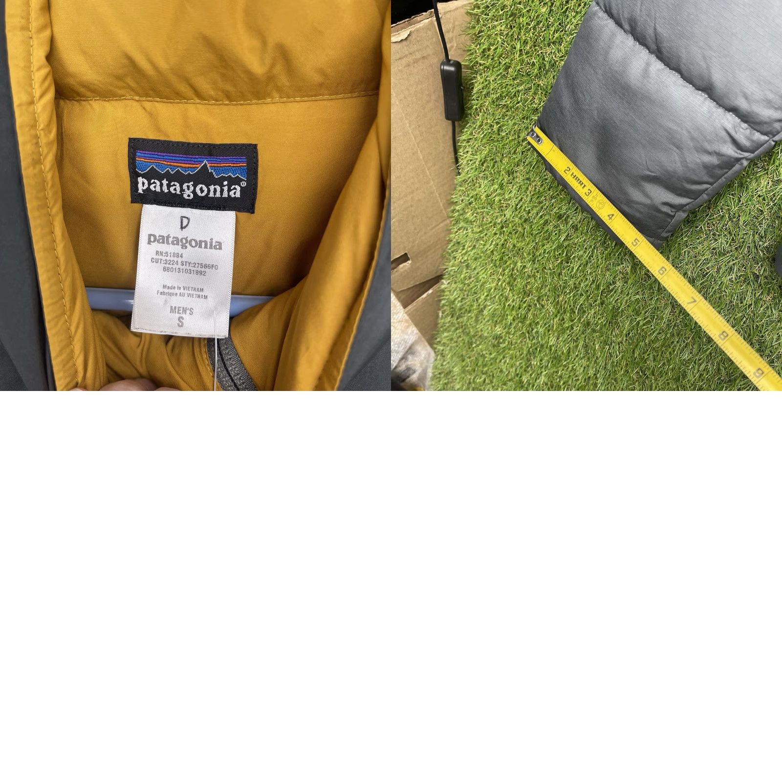 Patagonia Patagonia Puffer Jacket Mens Small Down Filled Slingshot Snap Close Outdoor Gray Jacket Size US S / EU 44-46 / 1 - 8 Thumbnail
