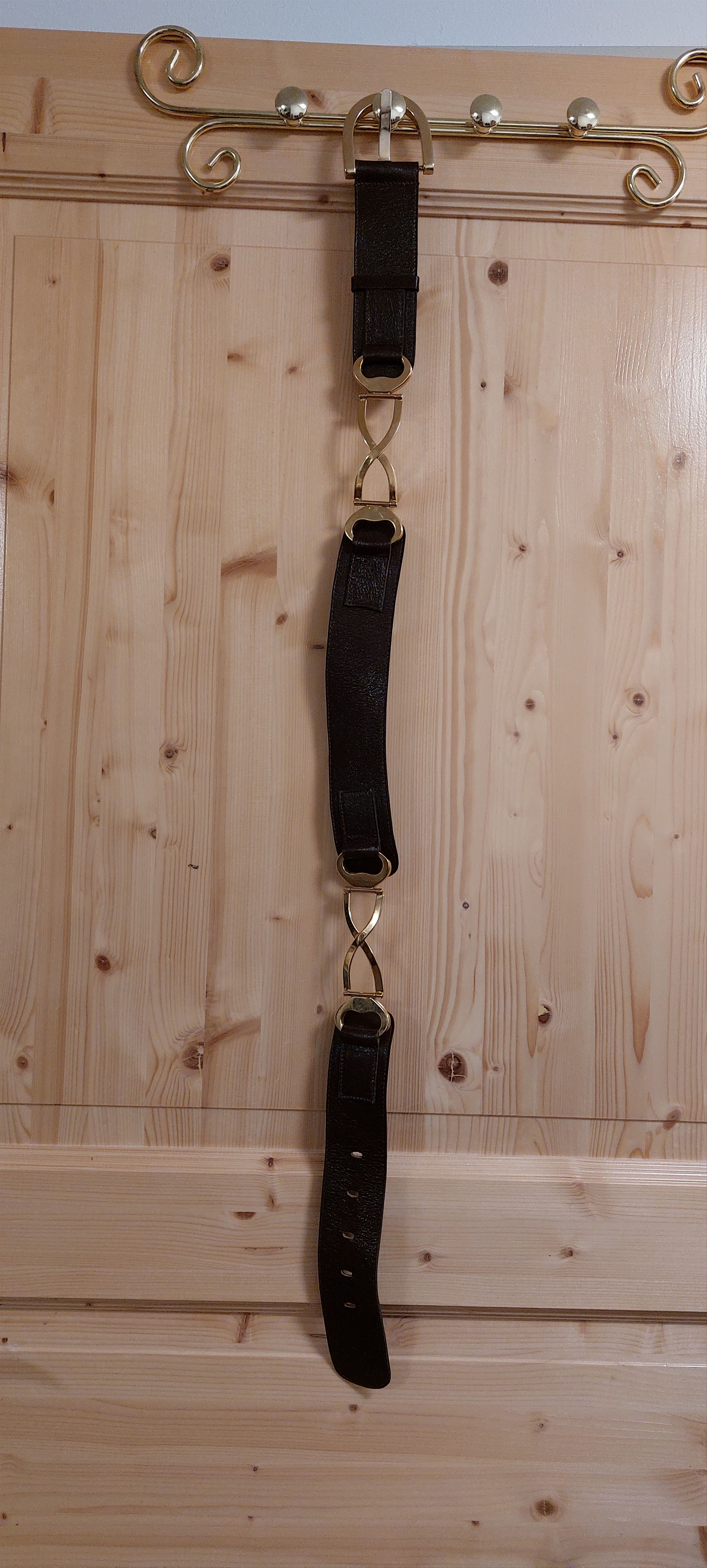 Vintage Vintage Leather Belt Glam Rock Disco Size ONE SIZE - 2 Thumbnail