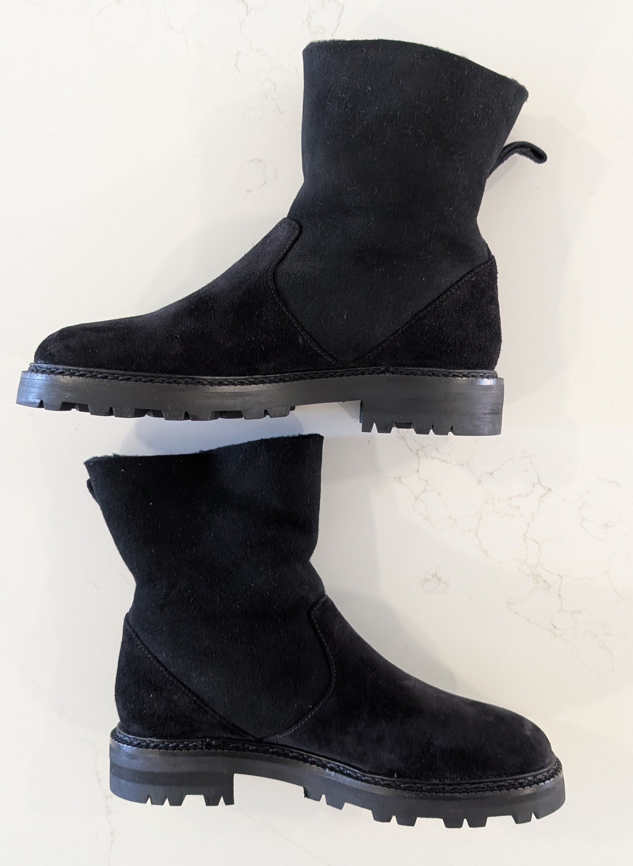 Manolo Blahnik Manolo Blahnik Tomosa Suede Shearling Ankle Boots EU 36 Size US 6 / IT 36 - 6 Thumbnail