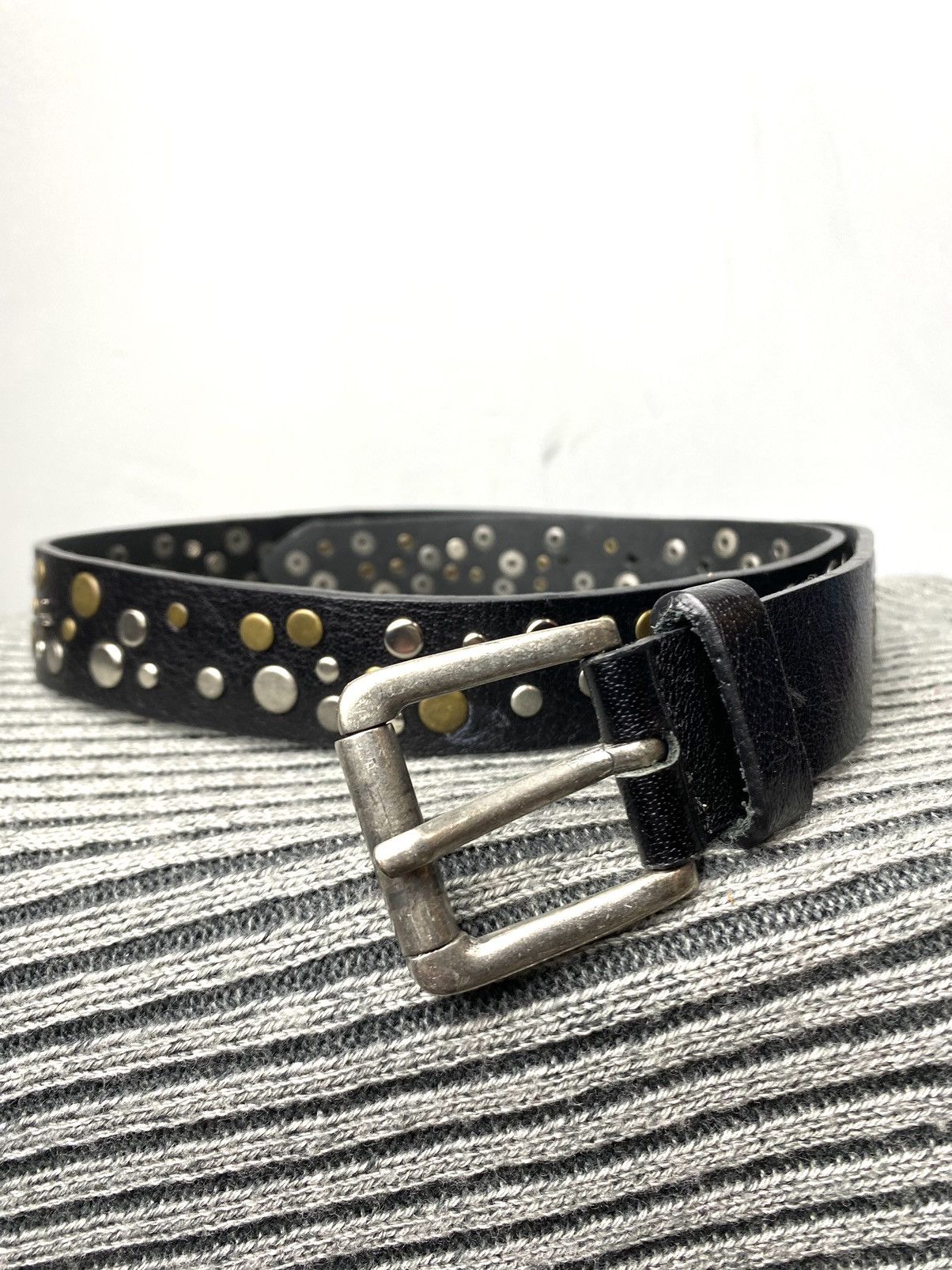 Japanese Brand Vintage Crazy Metal Belt Drip Japanese Hype bb Simon Size ONE SIZE - 3 Thumbnail