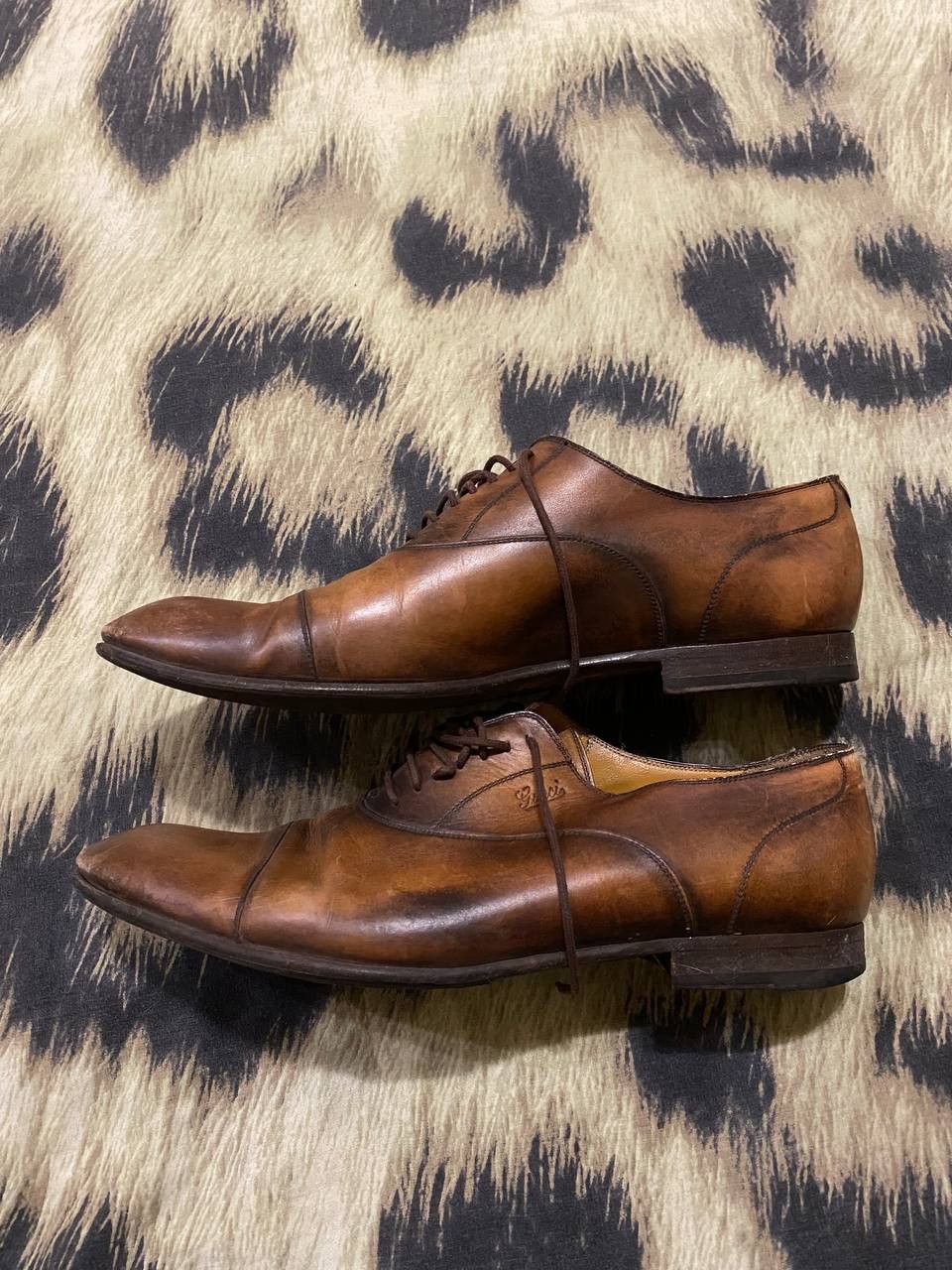 Gucci Gucci Leather Lace-Up Derby Shoe Size US 8 / EU 41 - 5 Thumbnail