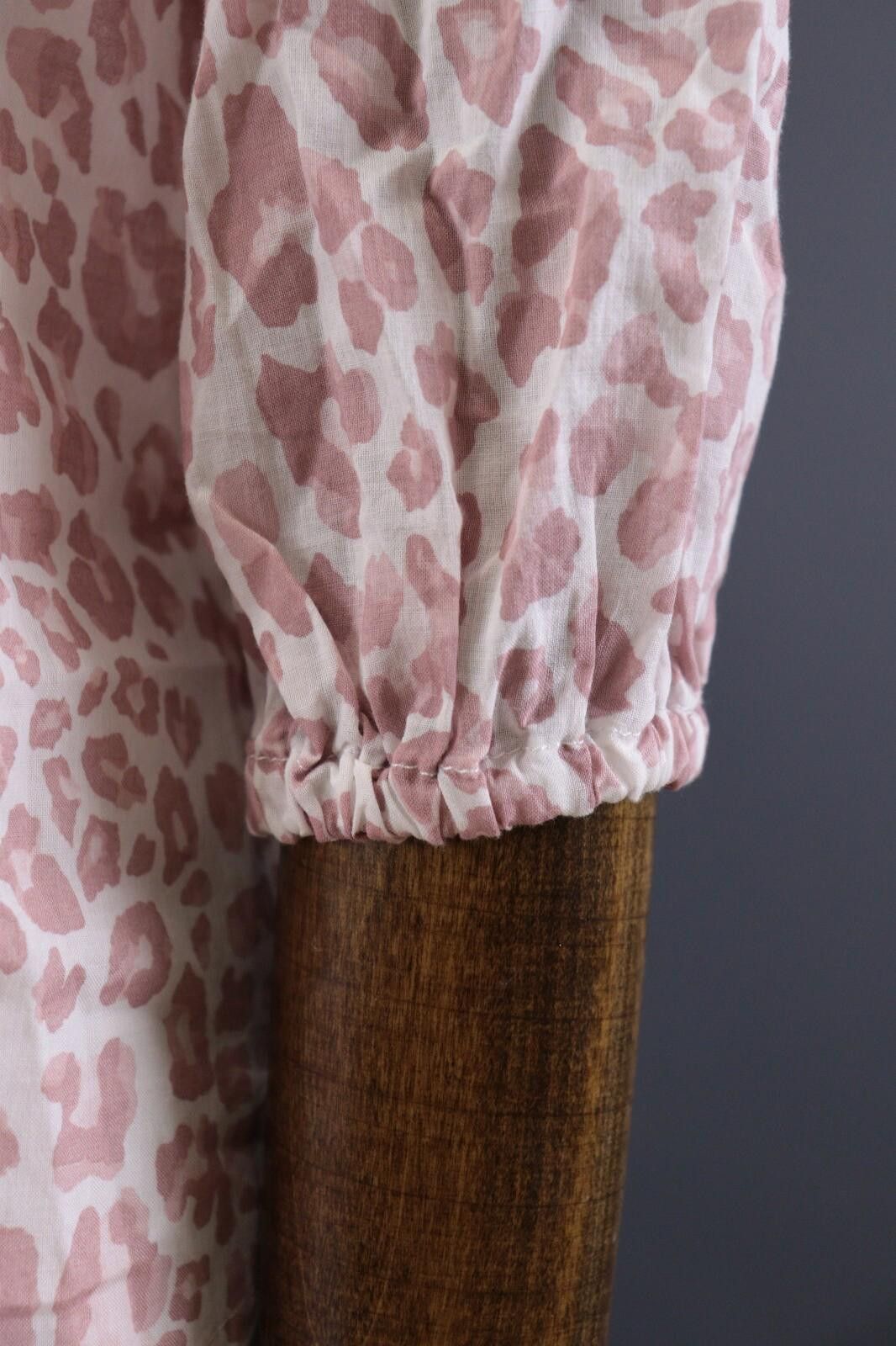Designer Emily Van Den Bergh Pink Animal Blouse Shirt Size 36 / S Size S / US 4 / IT 40 - 11 Thumbnail