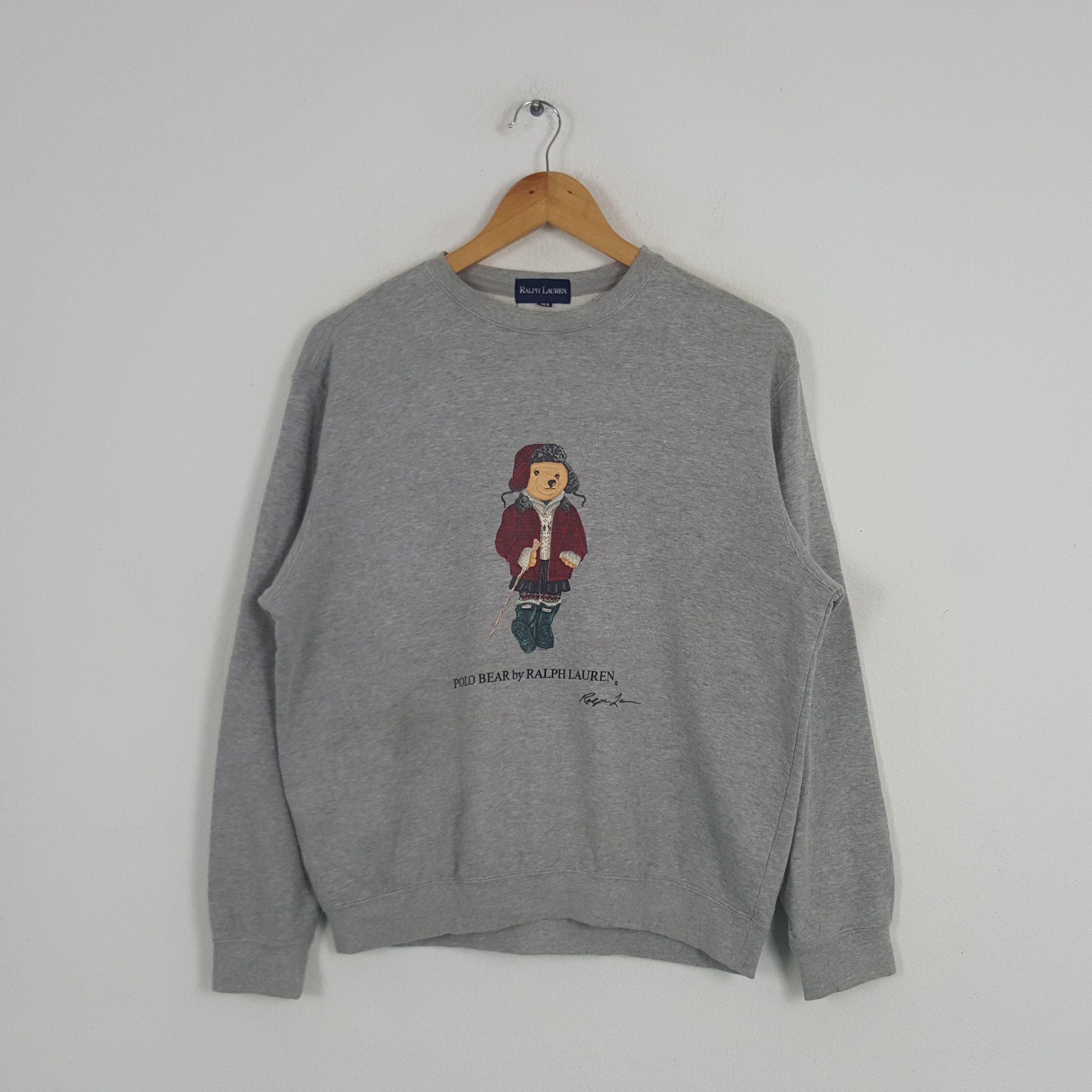 Polo Ralph Lauren × Vintage Vintage Polo Bear by Ralph Lauren American Brand Sweatshirt Size US M / EU 48-50 / 2 - 1 Thumbnail