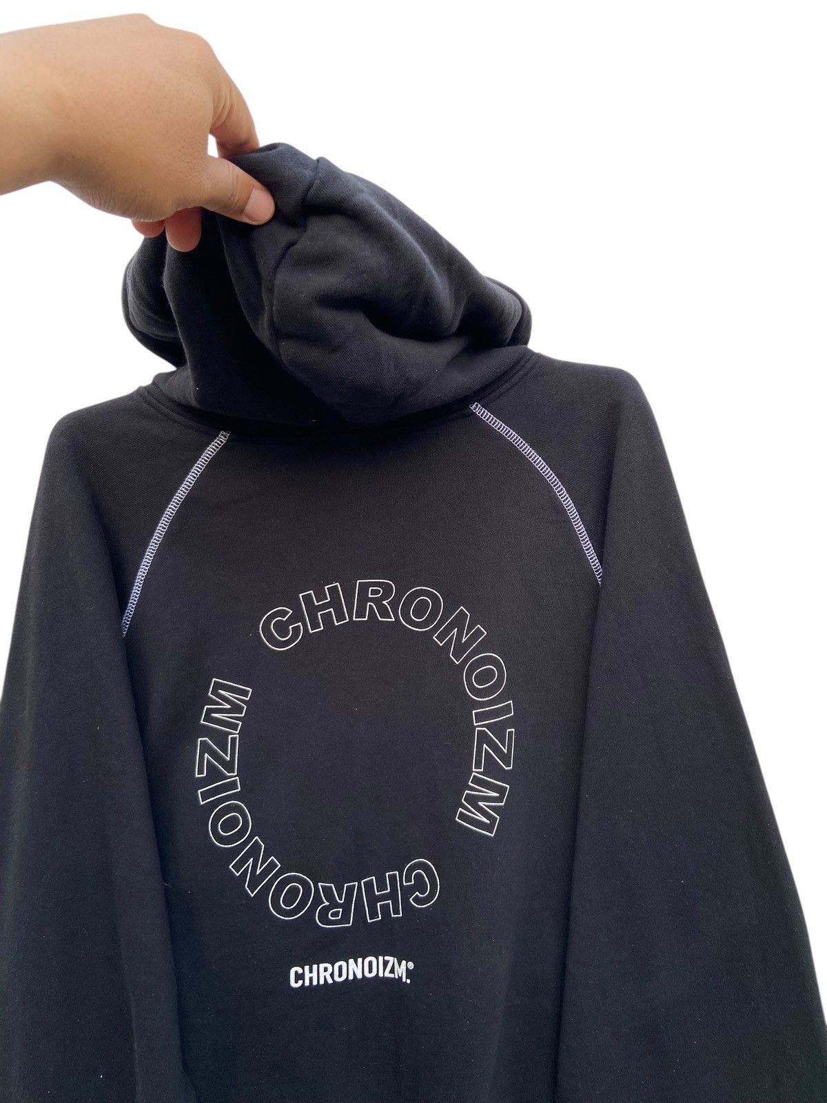 Japanese Brand CI X IRN Cronoizm Spellout Hoodie Size US XL / EU 56 / 4 - 5 Thumbnail