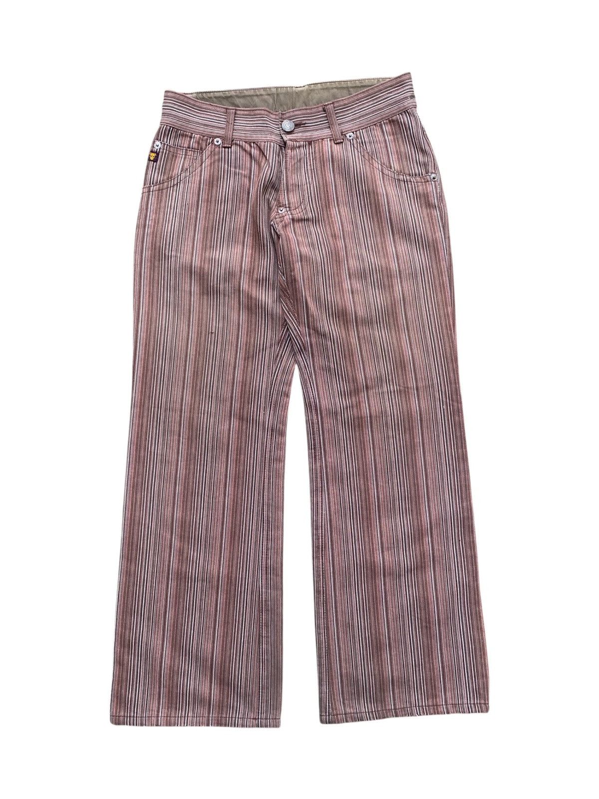 291295=Homme Vintage 291295=Homme Striped Flared Jeans Size US 35 - 1 Thumbnail
