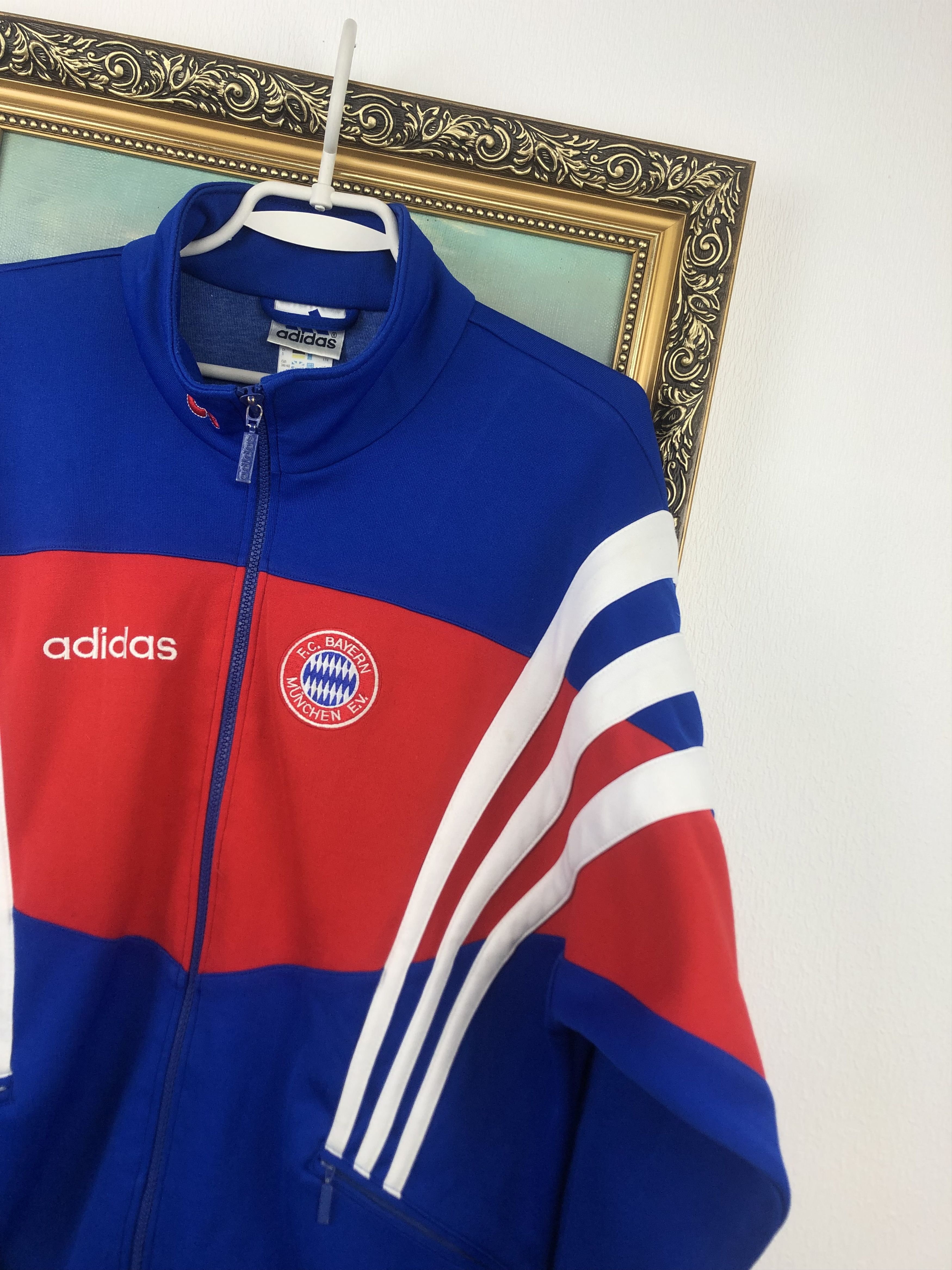 Adidas Vintage 90's Bayern Munich Football Jacket Soccer Track Top Size US M / EU 48-50 / 2 - 4 Thumbnail