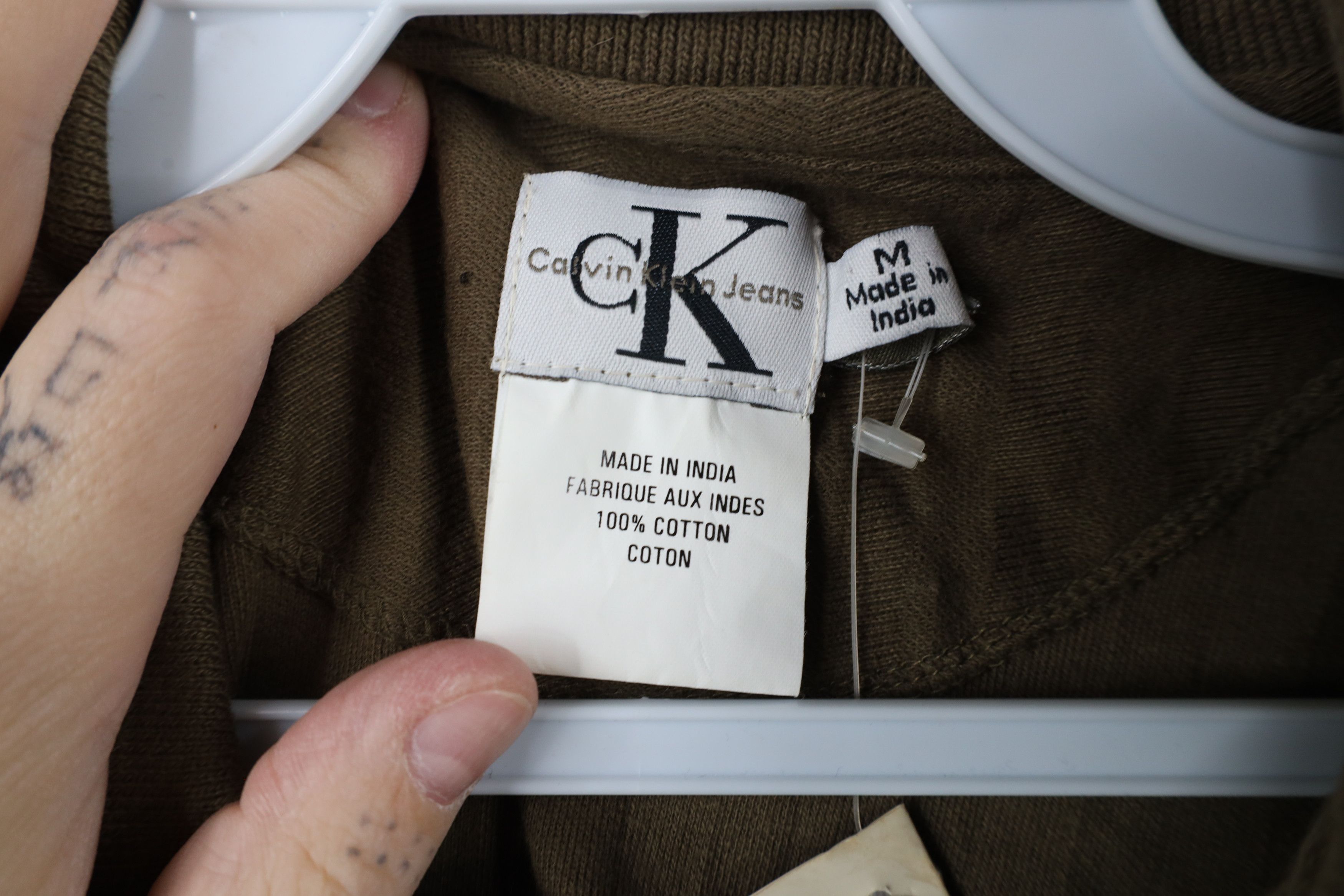 Calvin Klein × Vintage Deadstock Vintage 90s Calvin Klein Long Sleeve Polo Size US M / EU 48-50 / 2 - 7 Thumbnail