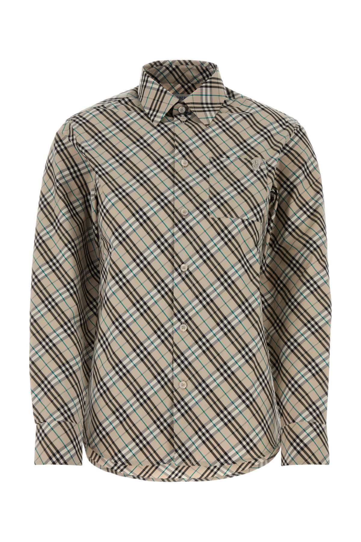 Burberry Embroidered Poplin Shirt Size S / US 4 / IT 40 - 1 Thumbnail