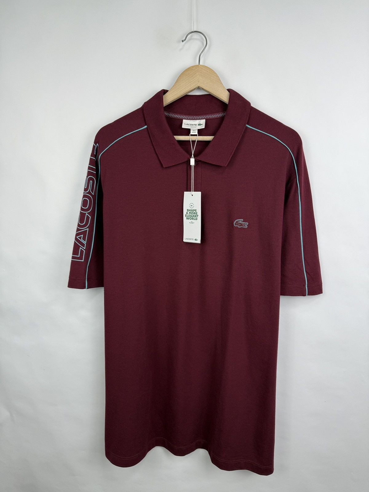 Lacoste 🇫🇷 NEW❗️ Lacoste Slim Fit Polo T-Shirt Made in France Rare Size US XXL / EU 58 / 5 - 7 Thumbnail