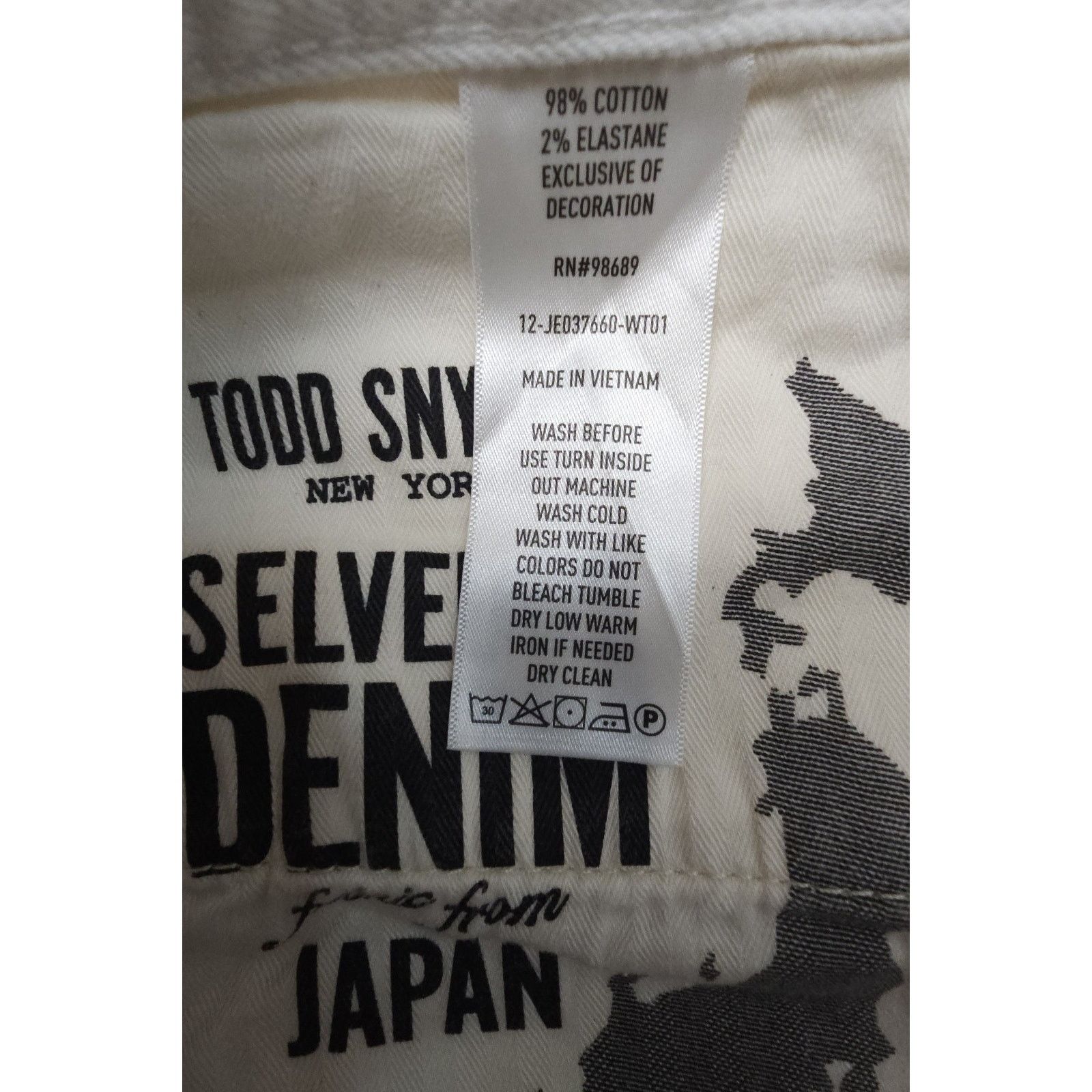 Todd Snyder Todd Snyder Slim Fit Japanese Selvedge Denim White 30x29 Size US 30 / EU 46 - 10 Thumbnail
