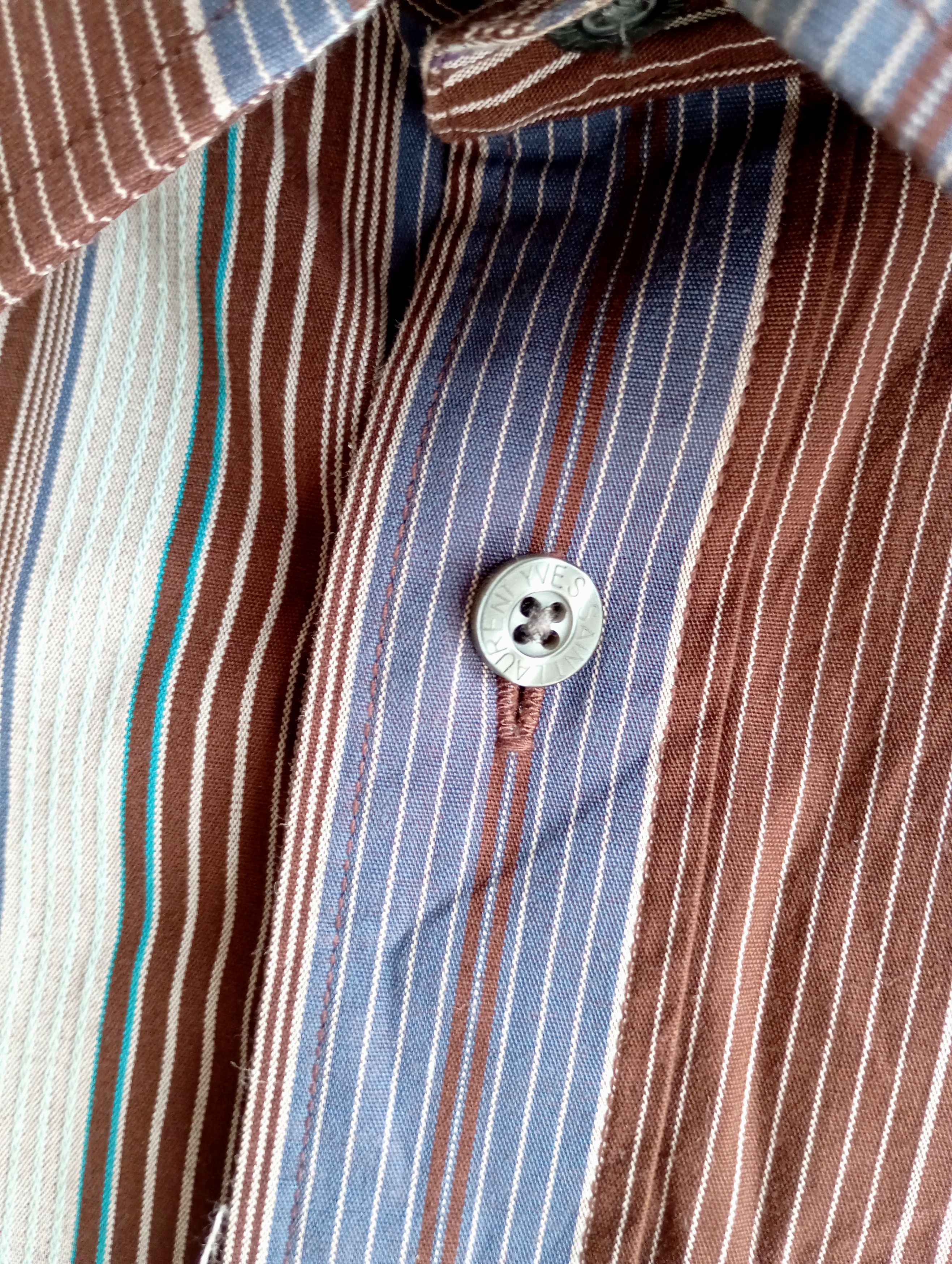 Vintage × Yves Saint Laurent Vintage Yves Saint Laurent Pour Homme Shirt 90s Designer Size US XL / EU 56 / 4 - 9 Thumbnail