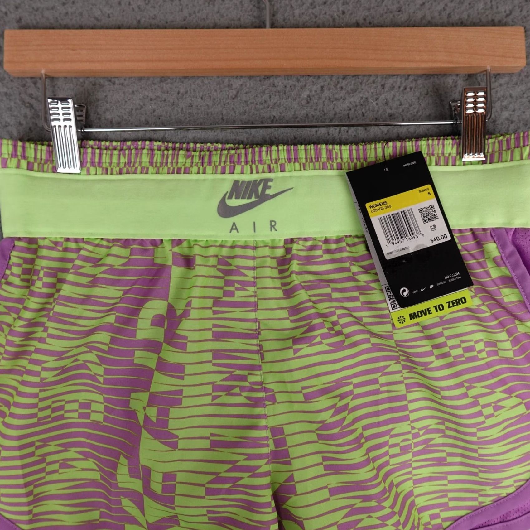 Nike Nike Shorts Womens Small Green Pink Running Athletic Neon Lightweight NWT Size 28" / US 6 / IT 42 - 3 Thumbnail