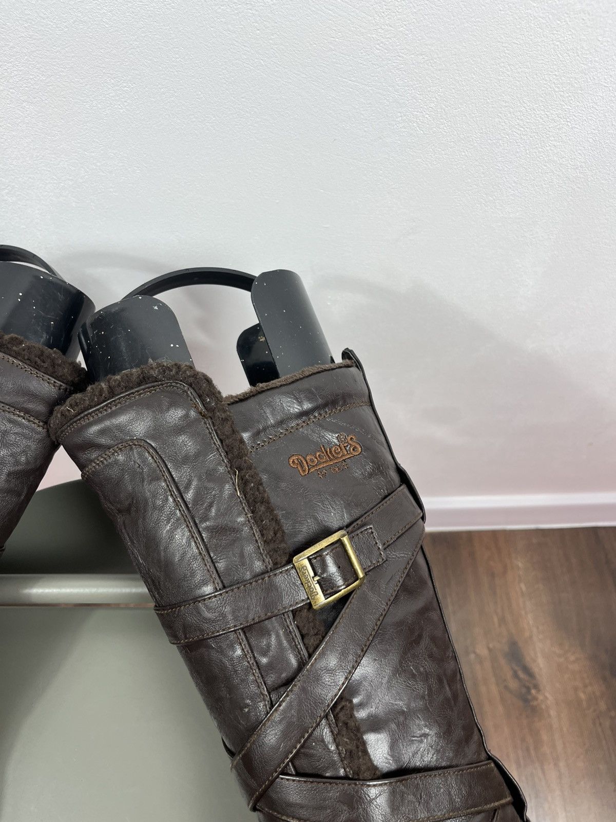 Other Dockers Brown Faux Leather Riding Boots Size 40 Size US 9.5 / IT 39.5 - 6 Thumbnail