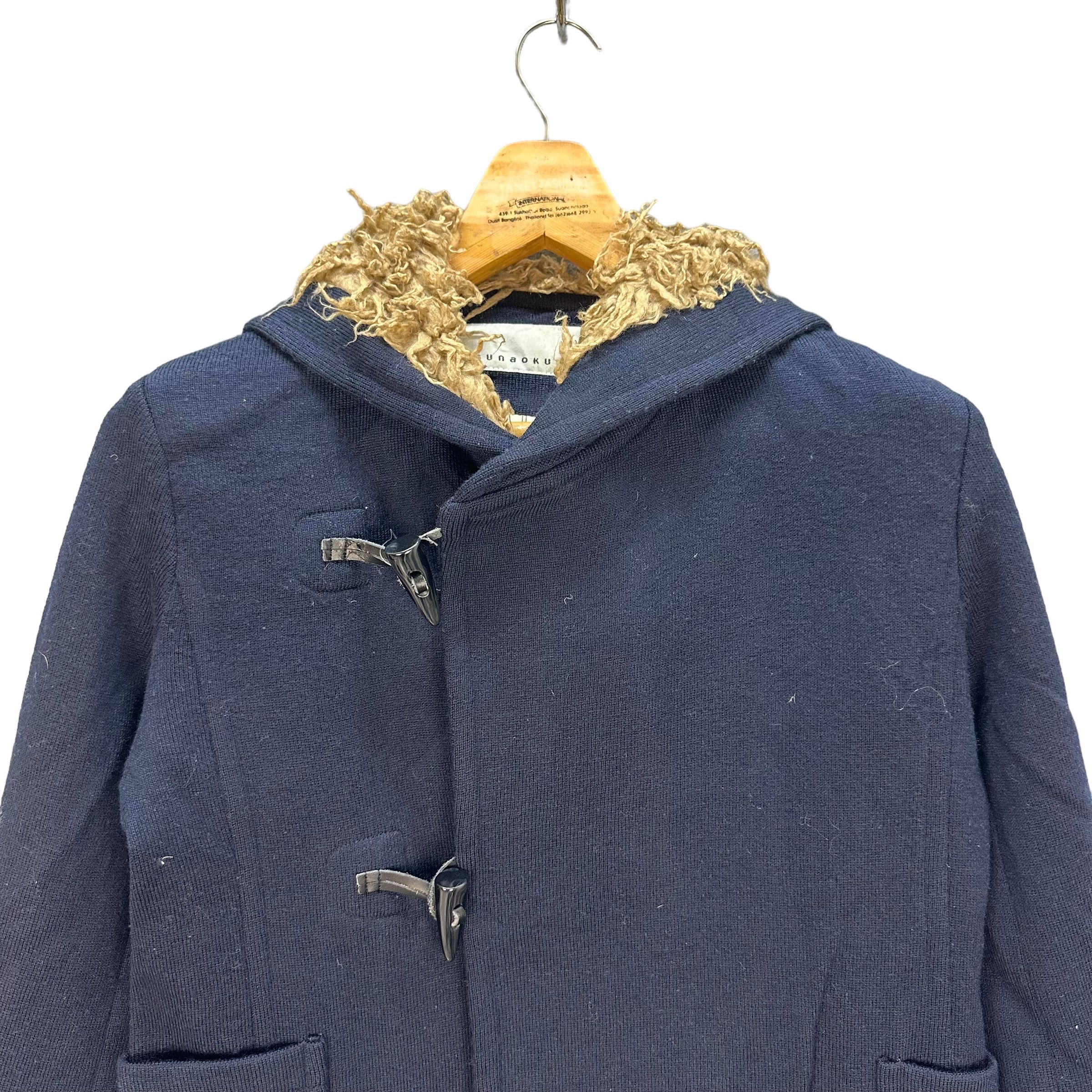 Sunao Kuwahara SUNAO KUWAHARA FUR HOODIE WOOL JACKET #7782-172 Size M / US 6-8 / IT 42-44 - 2 Thumbnail