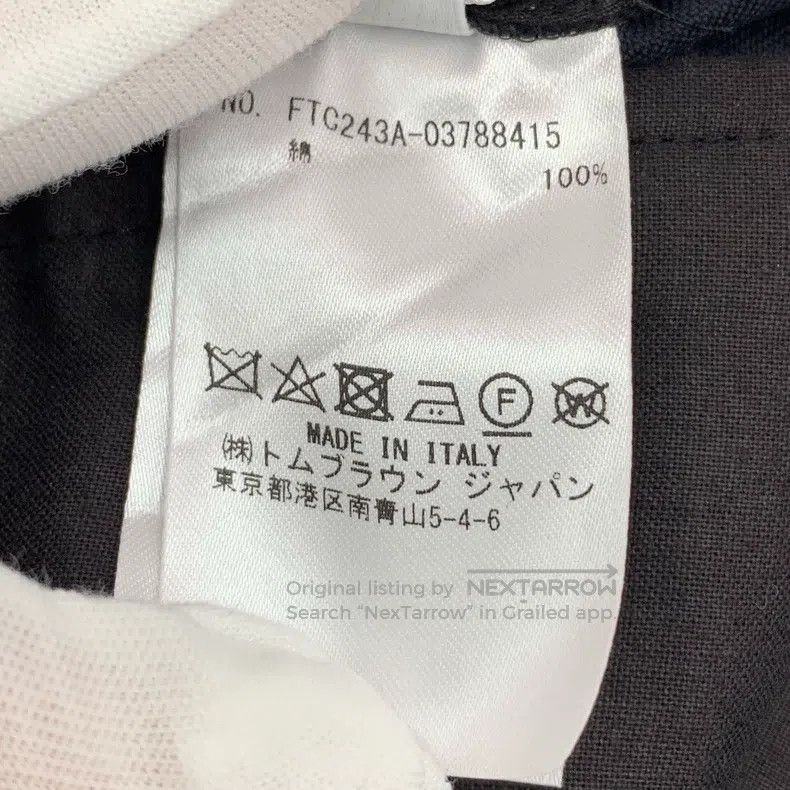 Thom Browne Thom Browne Blue and black cotton casual long pants Size US 40 / EU 56 - 8 Thumbnail