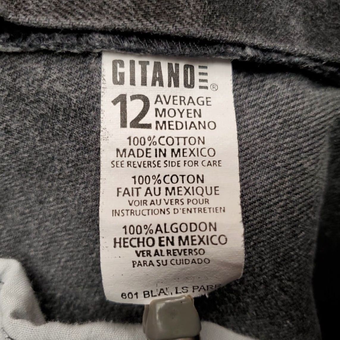 Vintage VINTAGE Gitano Jeans Womens 12 Black Faded Denim Mom High Rise Y2K Tapered Pants Jeans Size 34" / US 12 / IT 48 - 4 Thumbnail