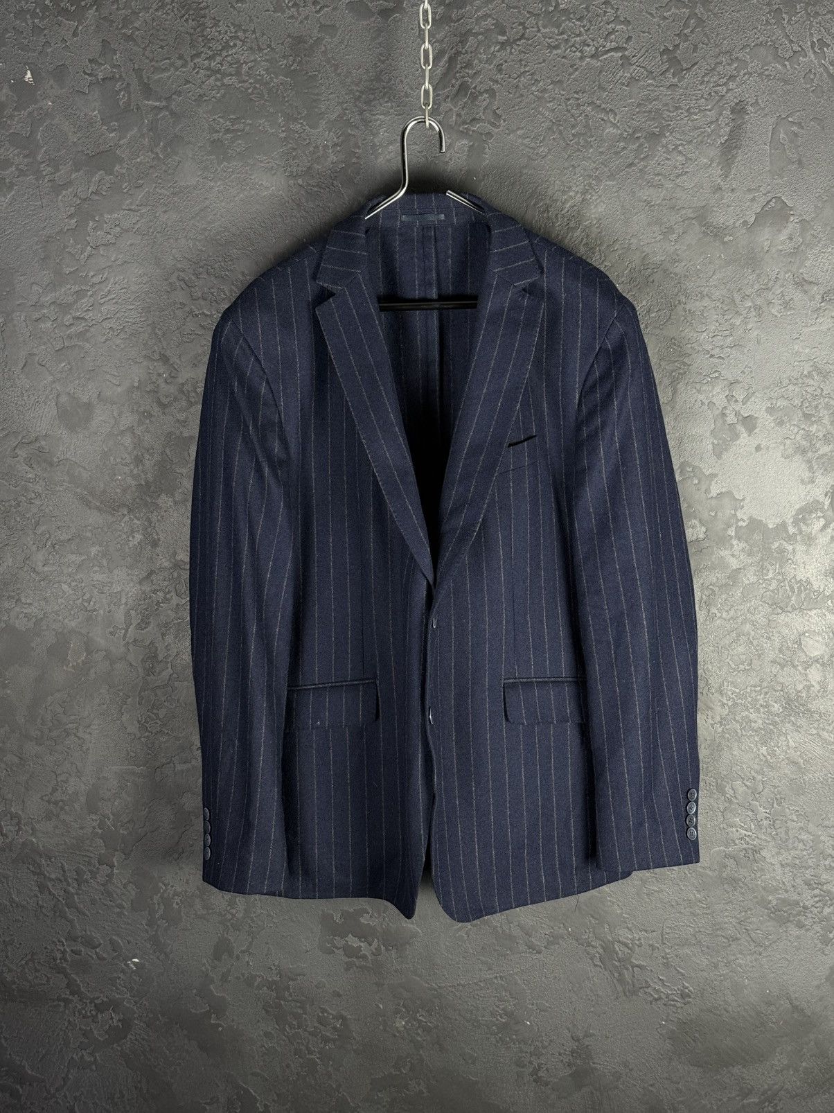 Hackett Hackett London Pinstripes Wool Men’s Blazer Jacket Size 46R - 1 Thumbnail