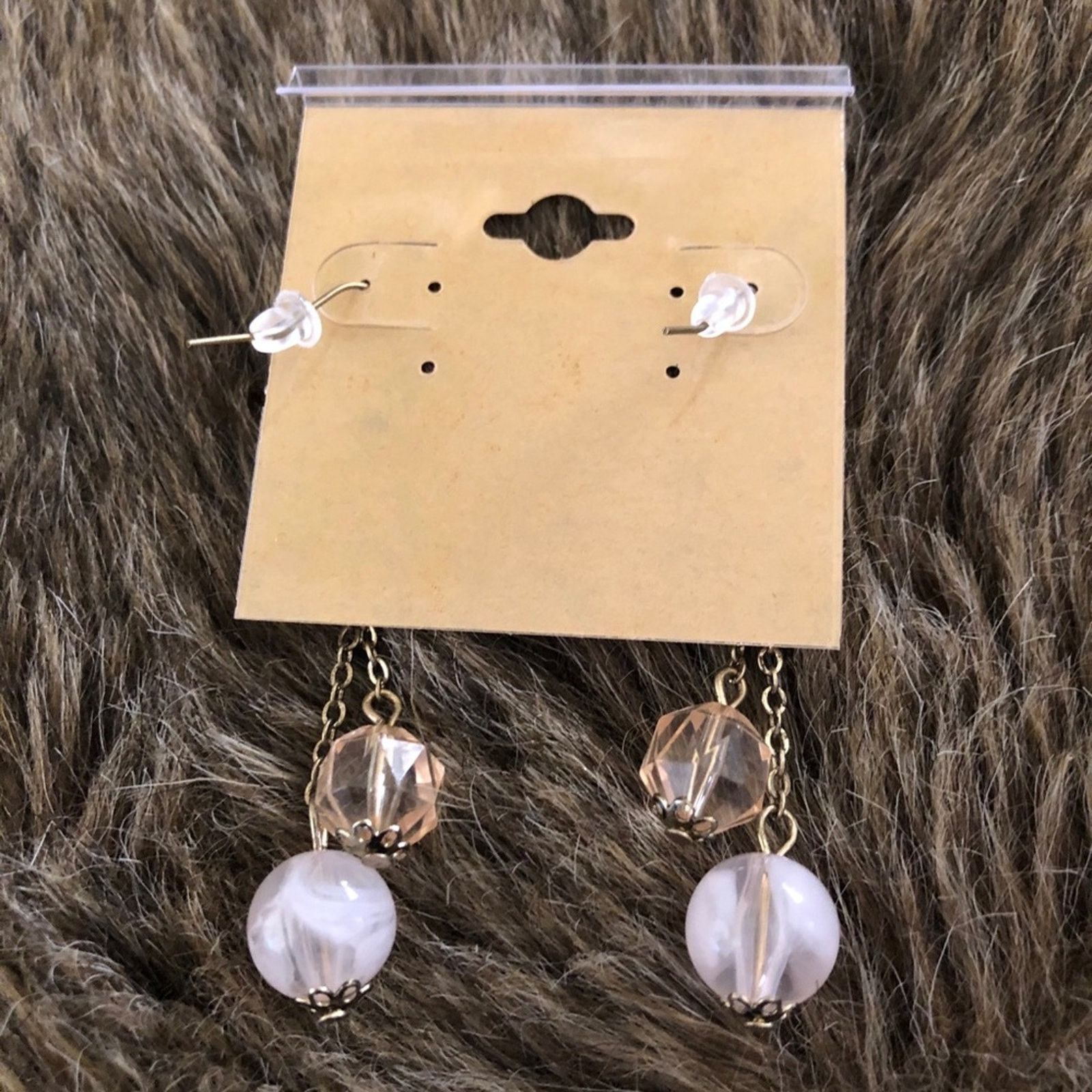 Vintage Vintage repurpose glass bead dangle earrings Size ONE SIZE - 4 Thumbnail
