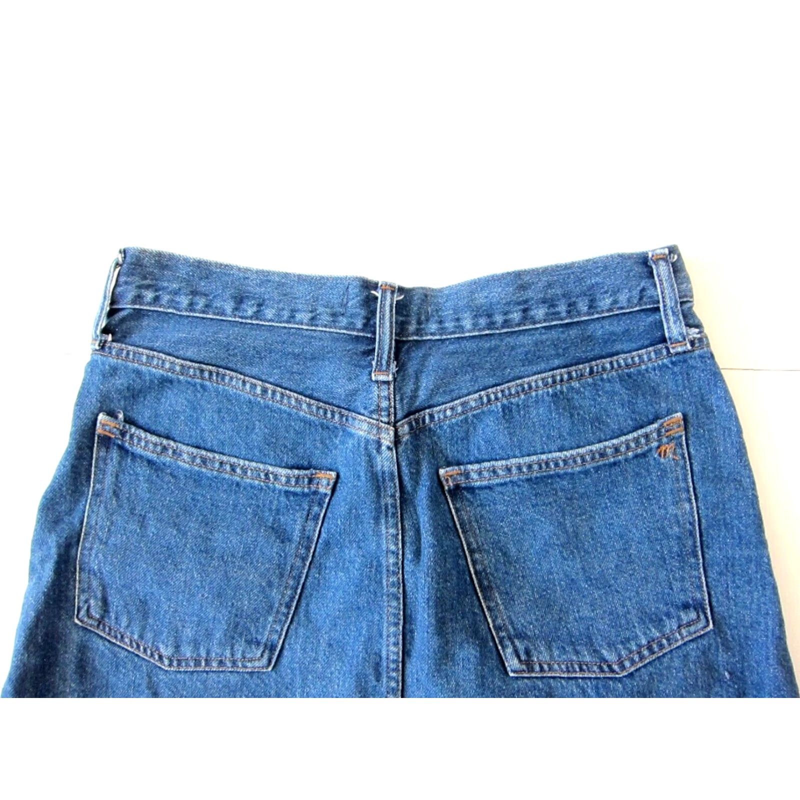 Madewell Madewell 100% Cotton Medium Wash Rigid A-Line Denim Mini Skirt Women 28 Size 28" / US 6 / IT 42 - 6 Thumbnail