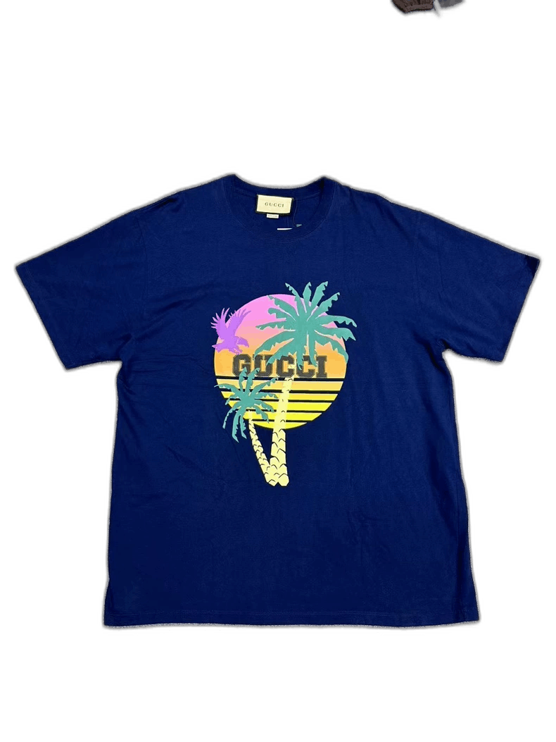 Gucci Gucci Hawaiian Palm Tree Graphic T-Shirt Size US XL / EU 56 / 4 - 1 Thumbnail