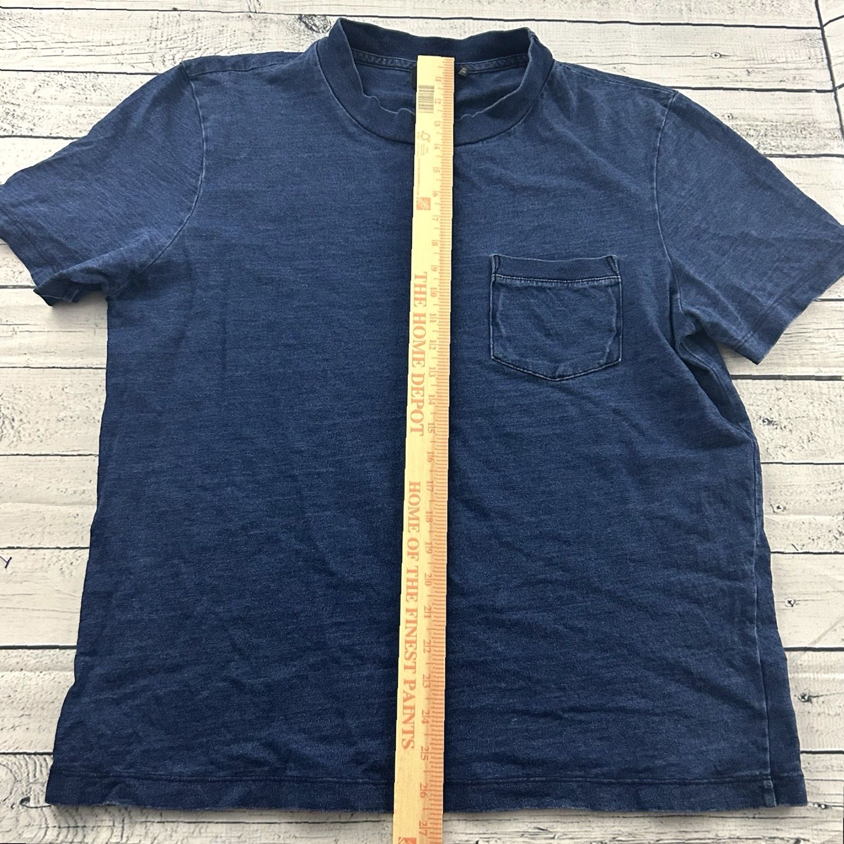 Vintage AG Adriano Goldschmied Short Sleeve T Shirt Mens XL Blue Pocket Crew Neck Shirt Size US XL / EU 56 / 4 - 3 Thumbnail