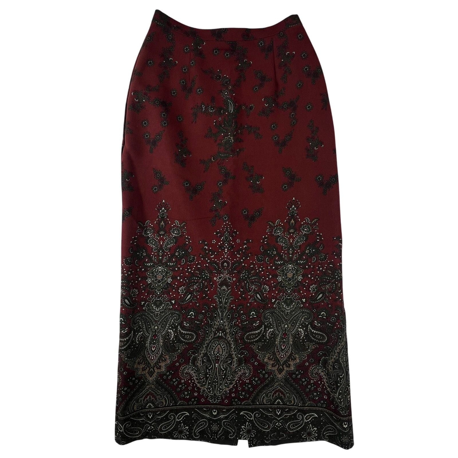 Vintage Y2K Boho Tapestry Midi Skirt 8 | VTG Witchcore Whimsigoth Size 26" / US 2 / IT 38 - 3 Thumbnail