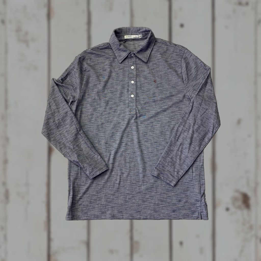 Vintage Criquet Mens Long-Sleeve Chest Pocket Performance Golf Shirt Classic Size L Size US L / EU 52-54 / 3 - 1 Thumbnail