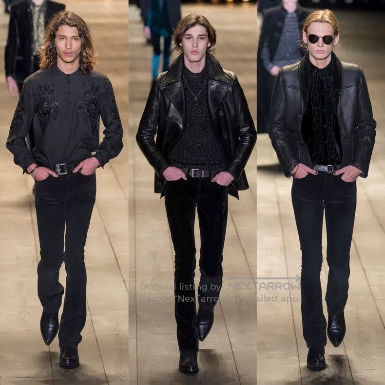 Saint Laurent Paris Saint Laurent Paris Cat Claw Corduroy Flared Pants Size US 29 - 8 Thumbnail