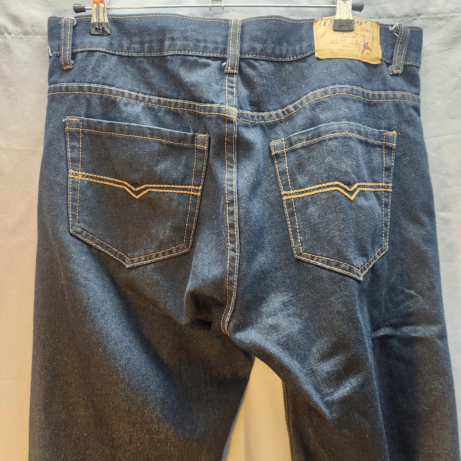 Designer Vintage Genes Blue Jeans Slim Size 34x32 Size US 34 / EU 50 - 6 Thumbnail