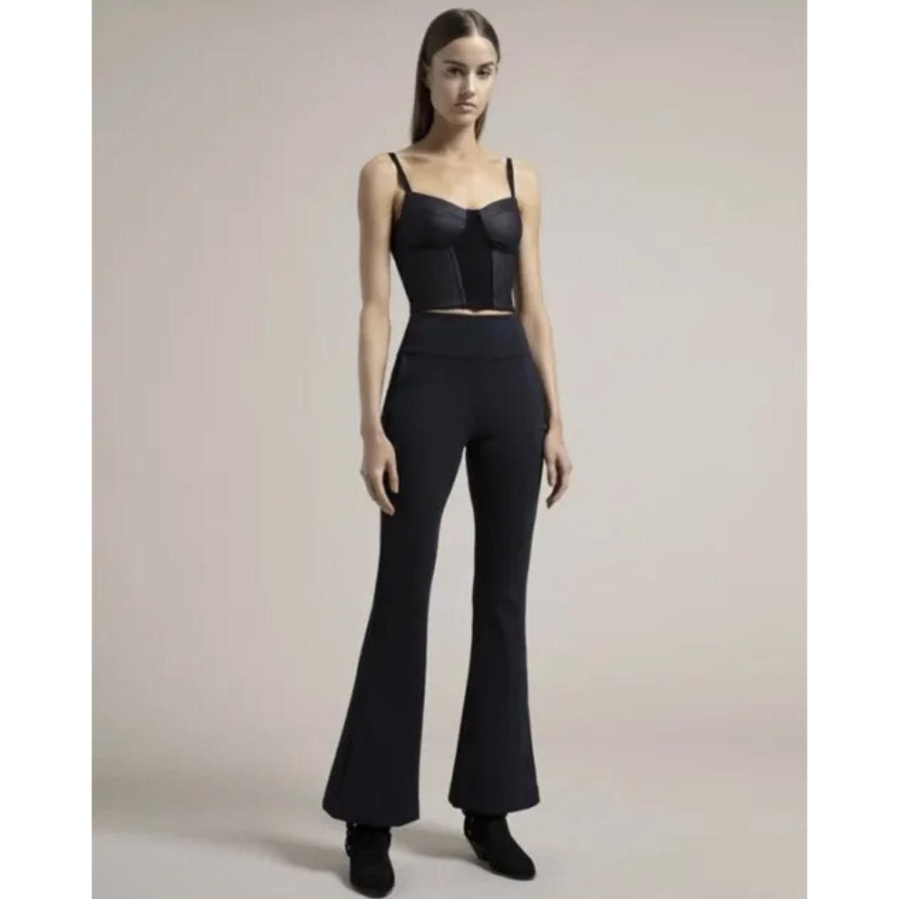 image of Ona Mini Flare Pant in Black, Women's (Size 26)