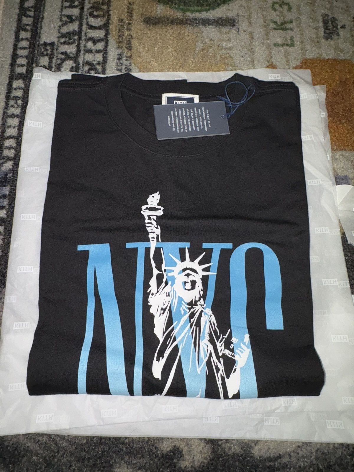 KITH Just Us Statue of Liberty Tシャツ Kith Shirt Just Us Statue Liberty New York White