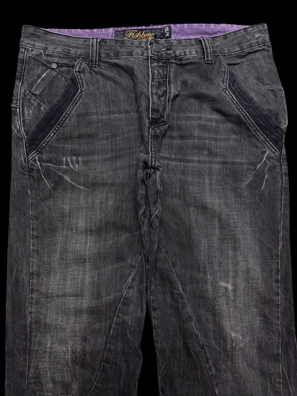 If Six Was Nine Insane💥90s Style Fishbone Multipocket Sand Washed Jeans Rare Size US 35 - 5 Thumbnail
