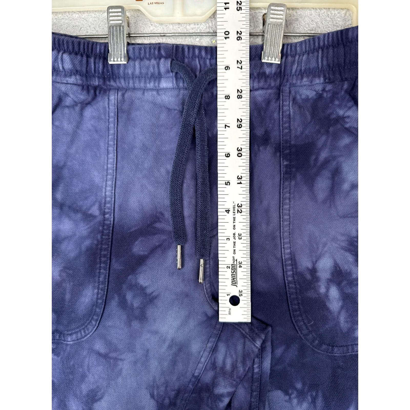 Athleta Athleta Womens XXS Blue Tie Dye Jogger Pants Elastic Waist Pockets Lounge Twill Cotton Blend Casual Activewear Size 24" / US 00 / IT 34 - 7 Thumbnail
