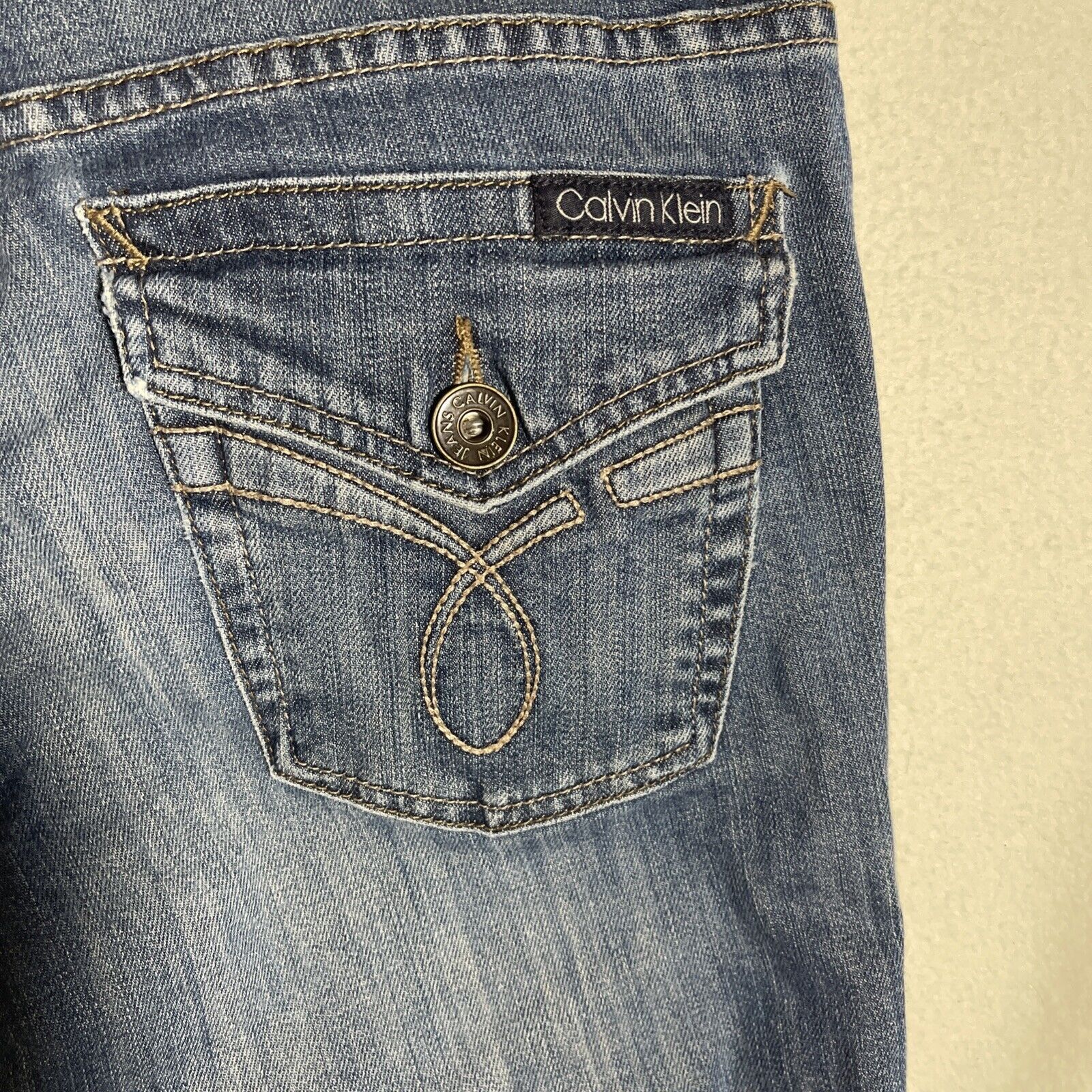 Calvin Klein Calvin Klein Jeans Women's 6 Blue Modern Boot Mid Rise Size 28" / US 6 / IT 42 - 4 Thumbnail