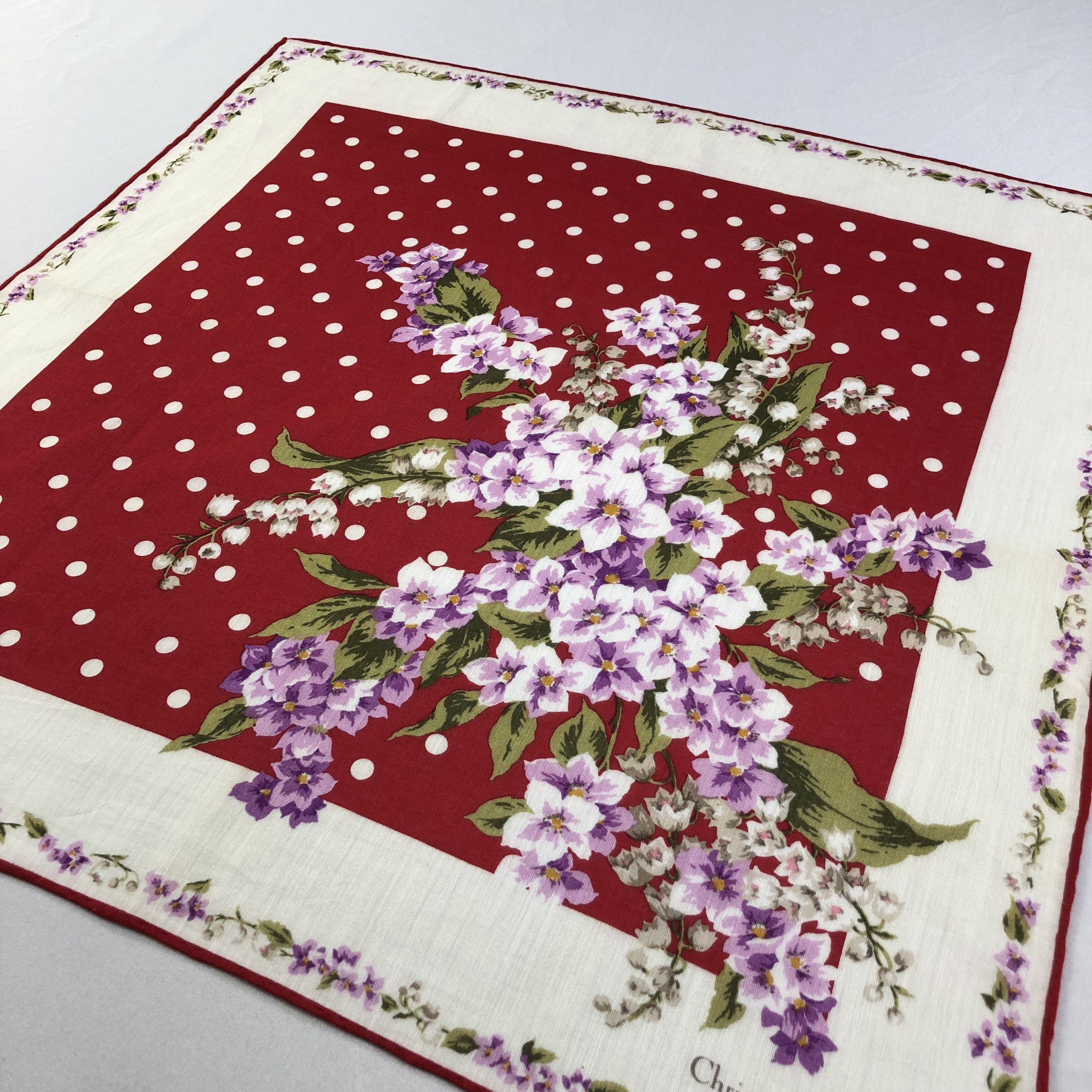 Christian Dior Monsieur Christian Dior Handkerchief Neckerchief Bandana H2085 Size ONE SIZE - 3 Thumbnail