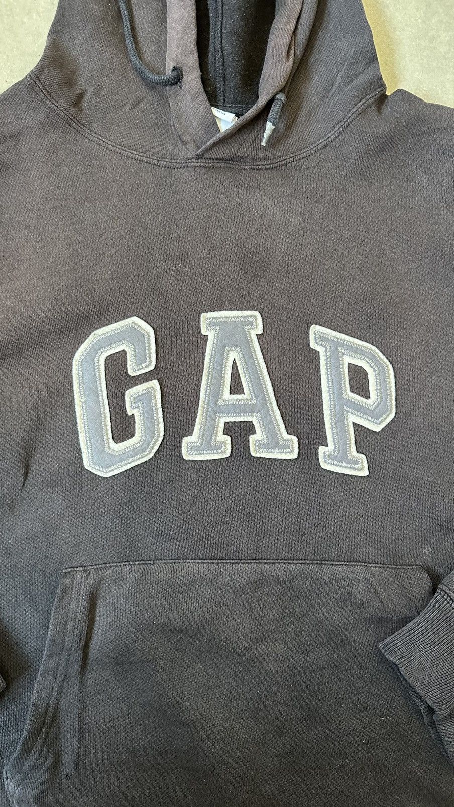 Gap VINTAGE GAP WELL FADED SPELLOUT HOODIE Size US M / EU 48-50 / 2 - 2 Thumbnail