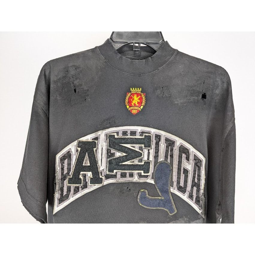 Balenciaga o1rshd1 Q:3 / Oversized T-Shirt in Washed Black Size US S / EU 44-46 / 1 - 4 Thumbnail