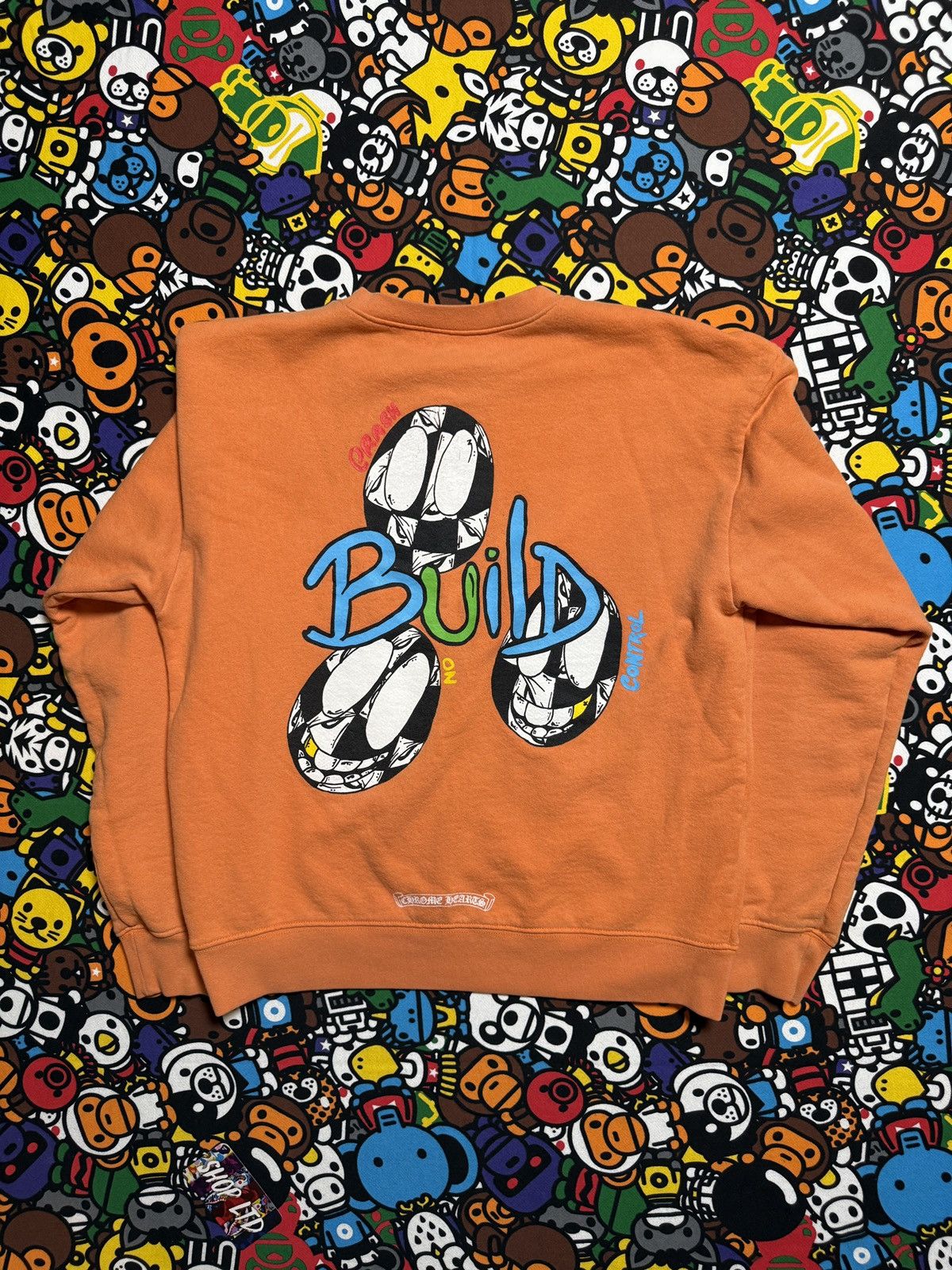 Chrome Hearts Chrome Hearts Orange Matty Boy Build Logo Pullover Sweater Size US M / EU 48-50 / 2 - 1 Thumbnail