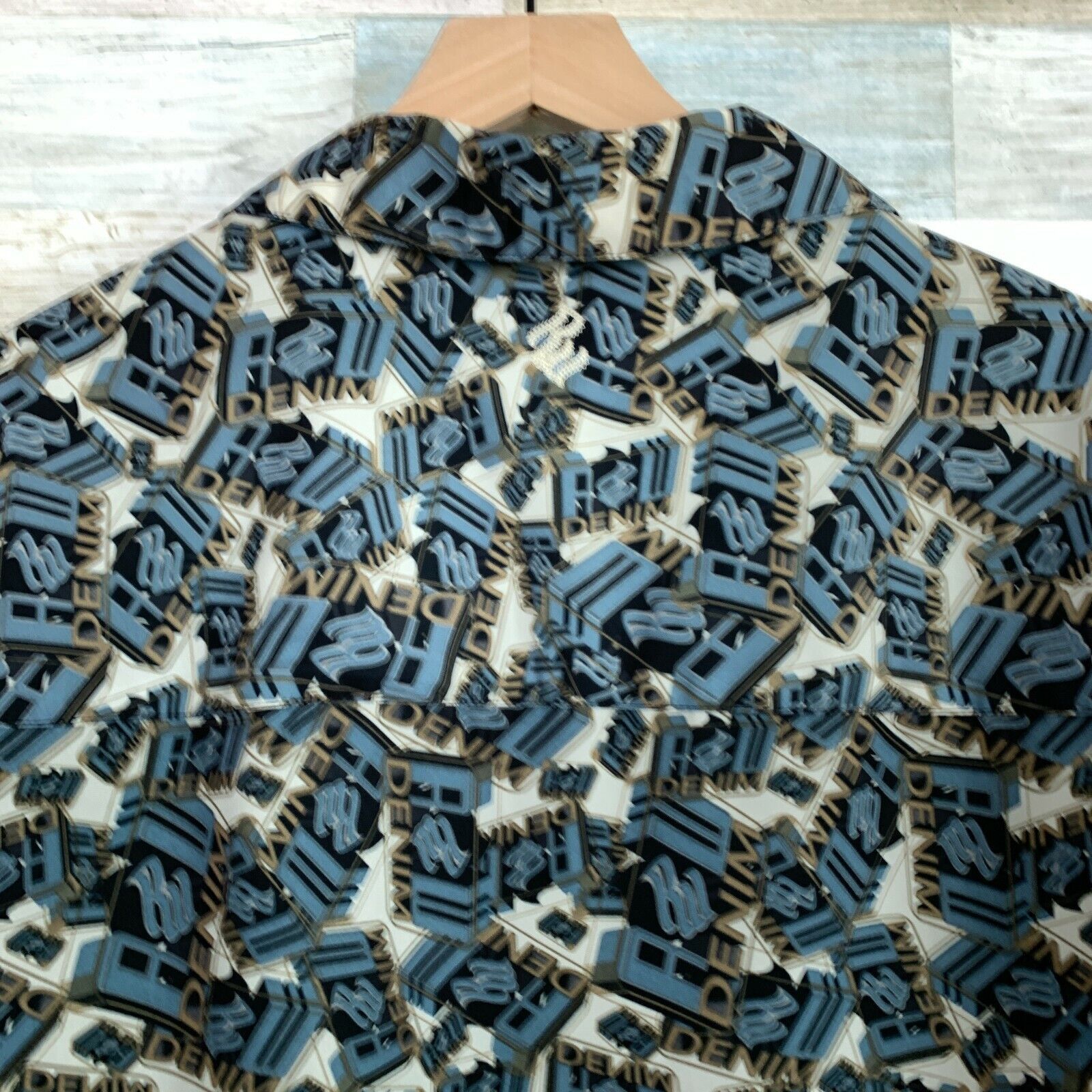 Rocawear Rocawear Denim All Over Print Spell Out Shirt 90s Mens XXL Size US XXL / EU 58 / 5 - 7 Thumbnail