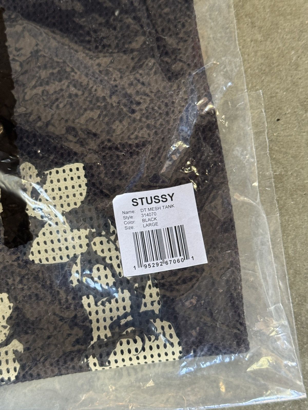 DENIM TEARS × Stussy DS Denim Tears Stussy Double S Wreath Gym Tank Black Size US L / EU 52-54 / 3 - 7 Thumbnail