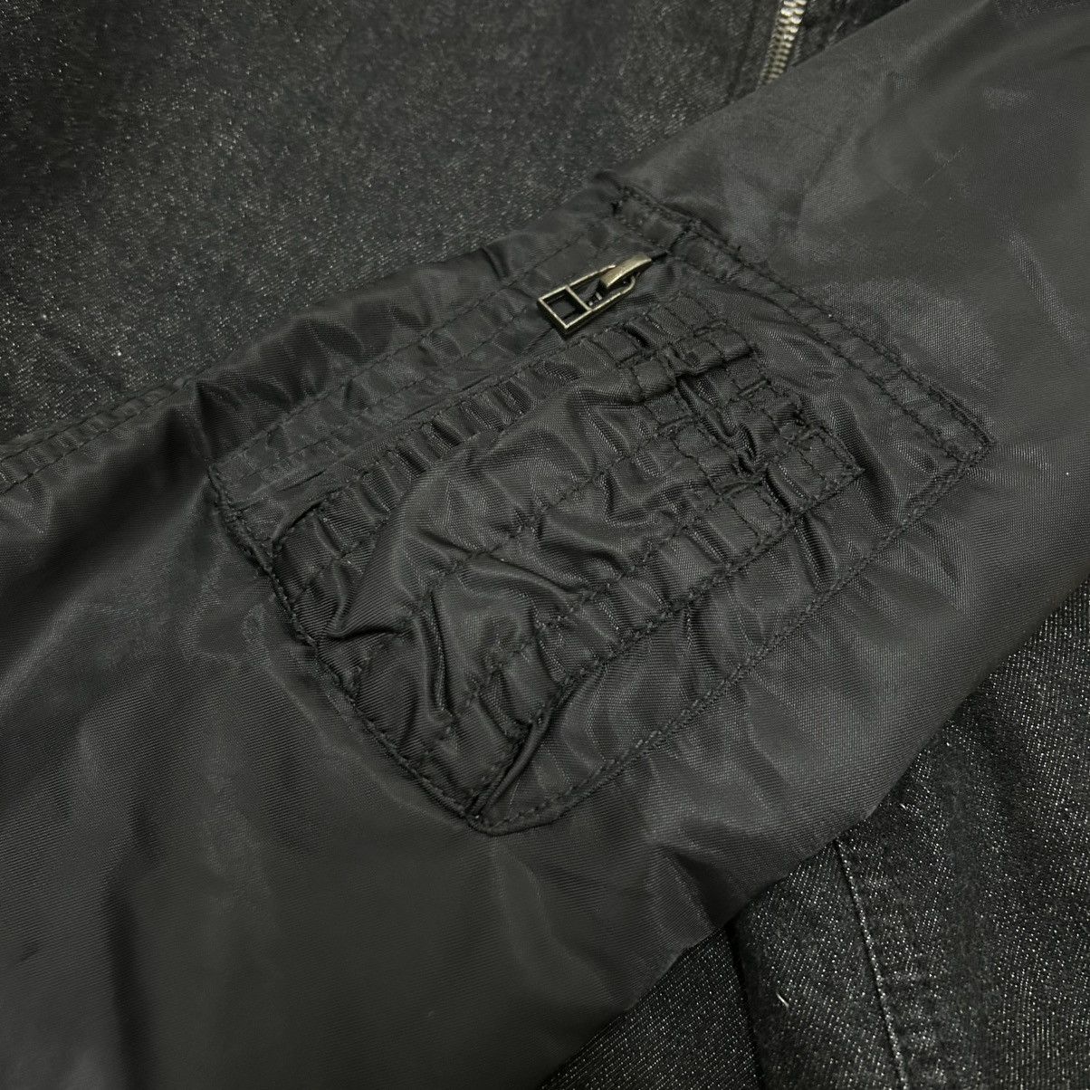 In The Attic Vintage Japanese In The Attic Hybrid Denim Bomber Jacket Size US M / EU 48-50 / 2 - 15 Thumbnail
