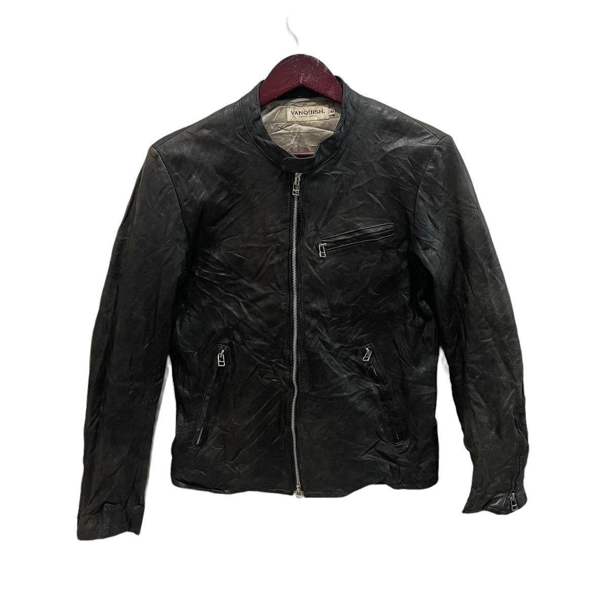 Vanquish × Vintage Vintage VANQUISH Leather Motorcycle Rider Zipper Jacket Size US M / EU 48-50 / 2 - 1 Thumbnail