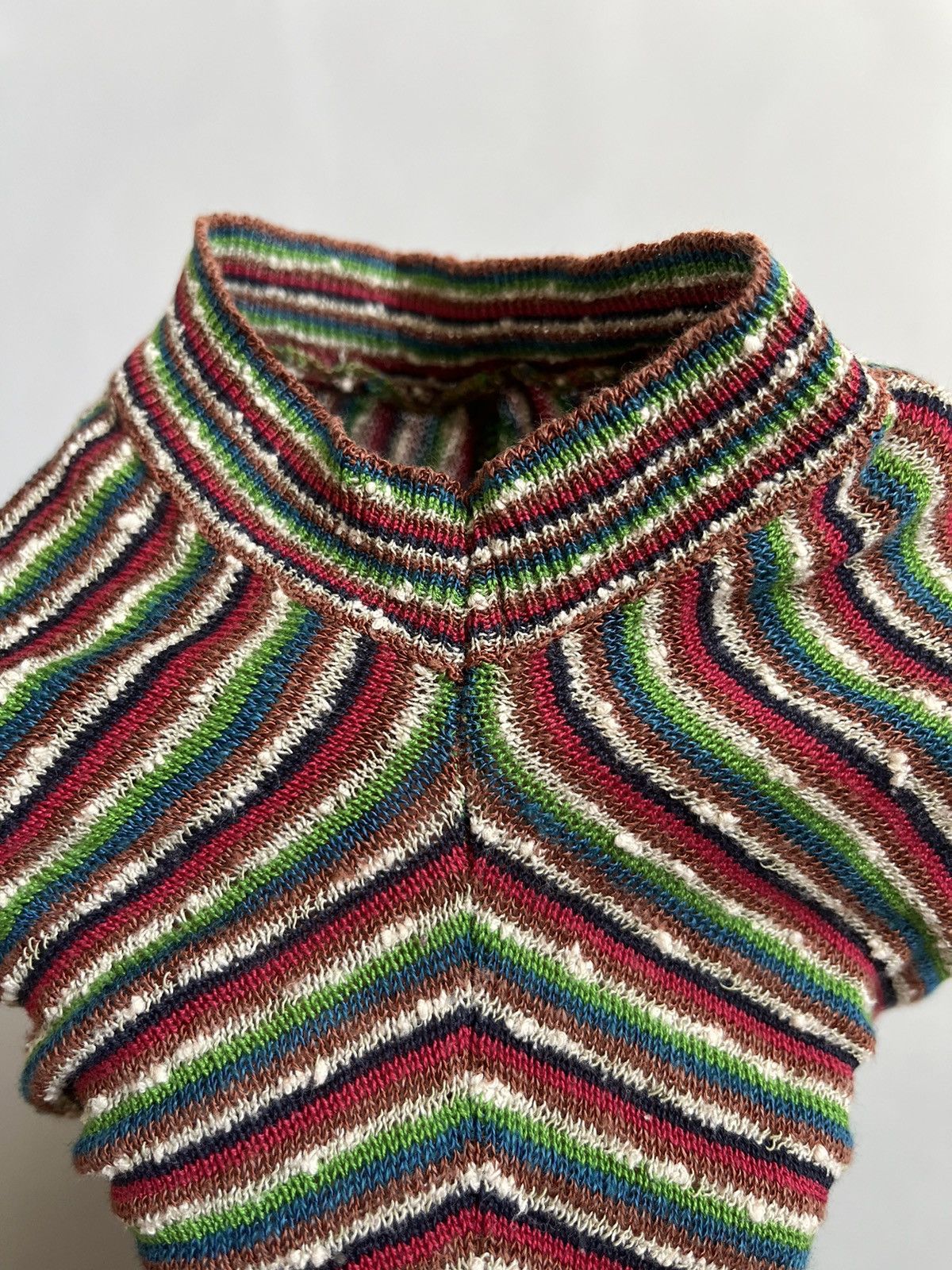 Missoni Vintage Missoni Sport Cotton Nylon Rayon Striped Knit Tee Size M / US 6-8 / IT 42-44 - 13 Thumbnail