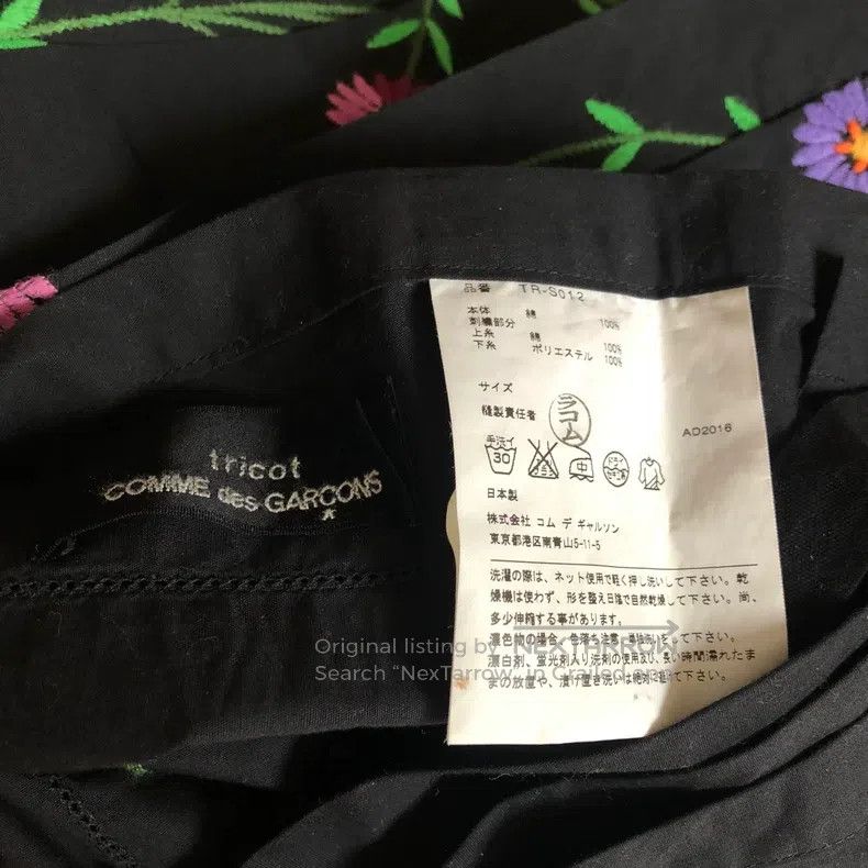 Comme des Garcons Comme Des Garcons size one-size-fits-all Embroidered wrapa Size 25" / US 0 / IT 36 - 8 Thumbnail