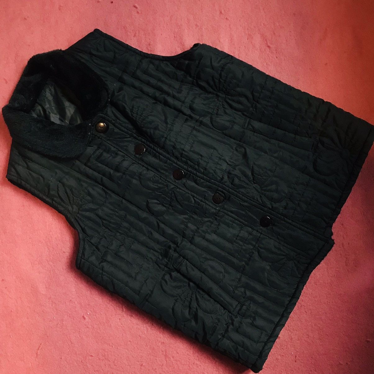 Flower Quilted Vest From Japan Domestic Market