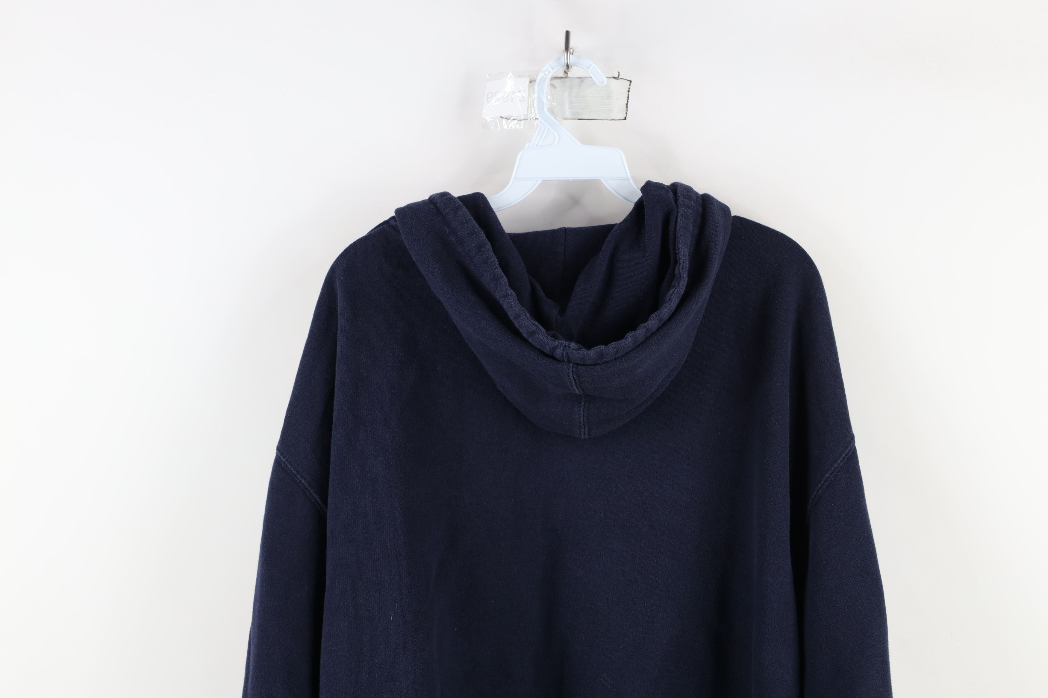 Oakley × Vintage Vintage Y2K Oakley Spell Out Hoodie Sweatshirt Navy Blue Size US XL / EU 56 / 4 - 14 Thumbnail
