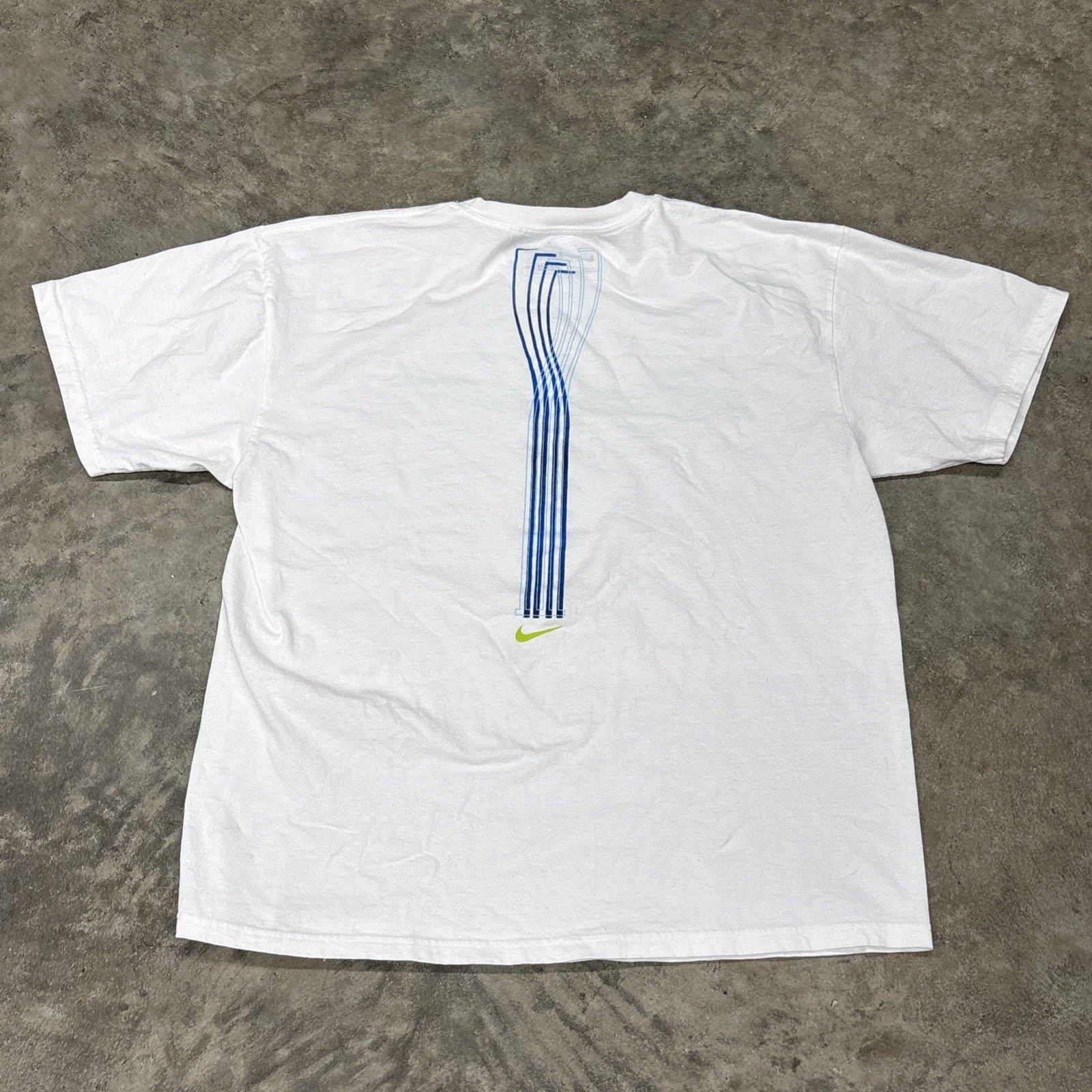 Nike Vintage Y2K Nike Swim Tshirt White Sz Large Unisex Size US L / EU 52-54 / 3 - 4 Thumbnail